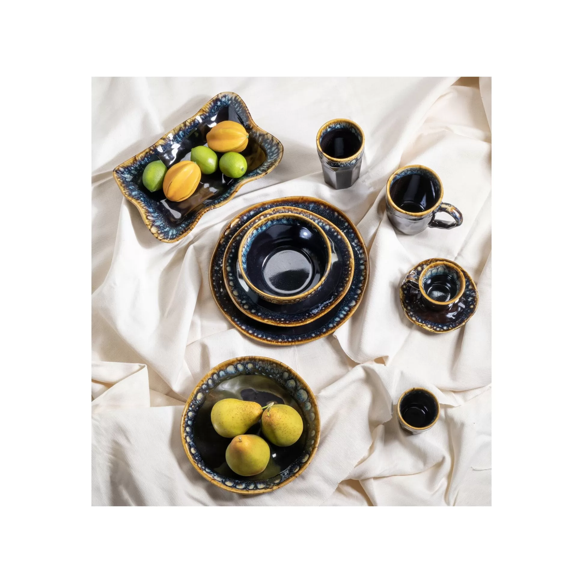 Assiettes Creuses Lio Bleues 20cm Set De 4 ^KARE Design Discount