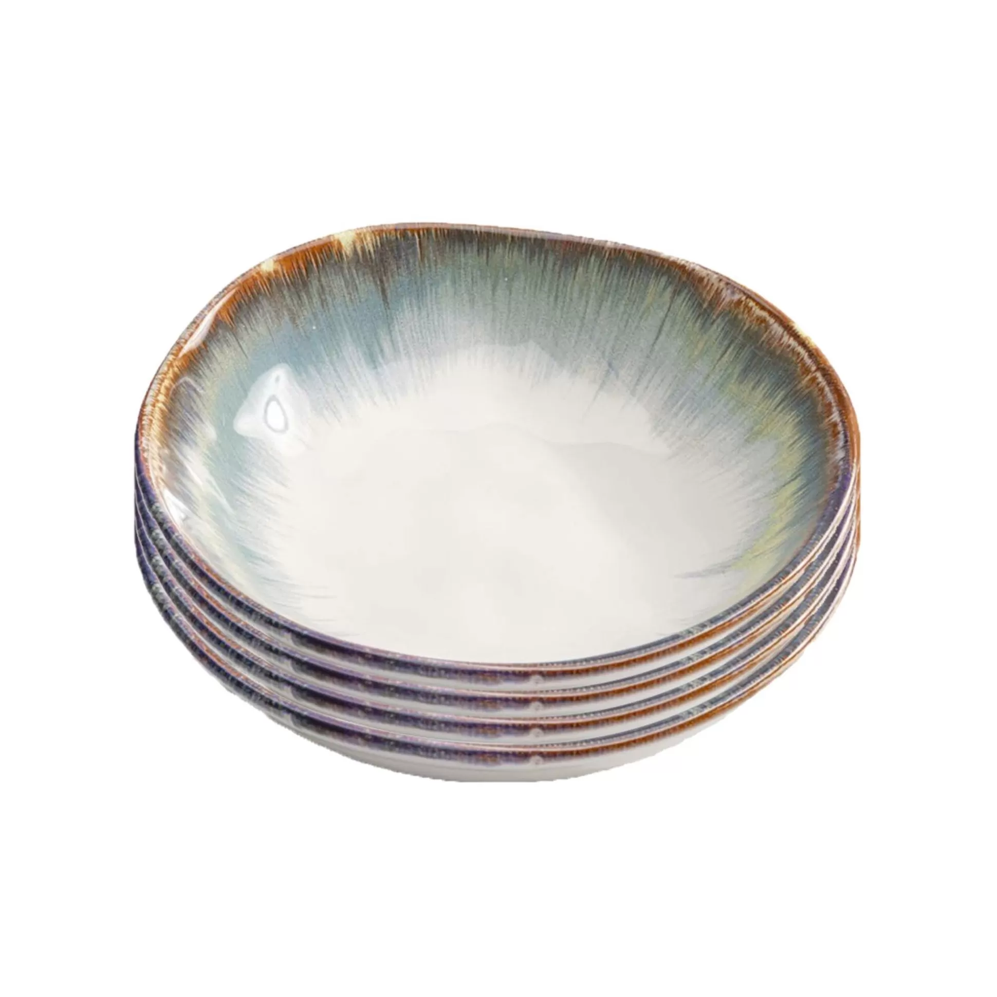 Assiettes Creuses Organic Bleues 20cm Set De 4 ^KARE Design New