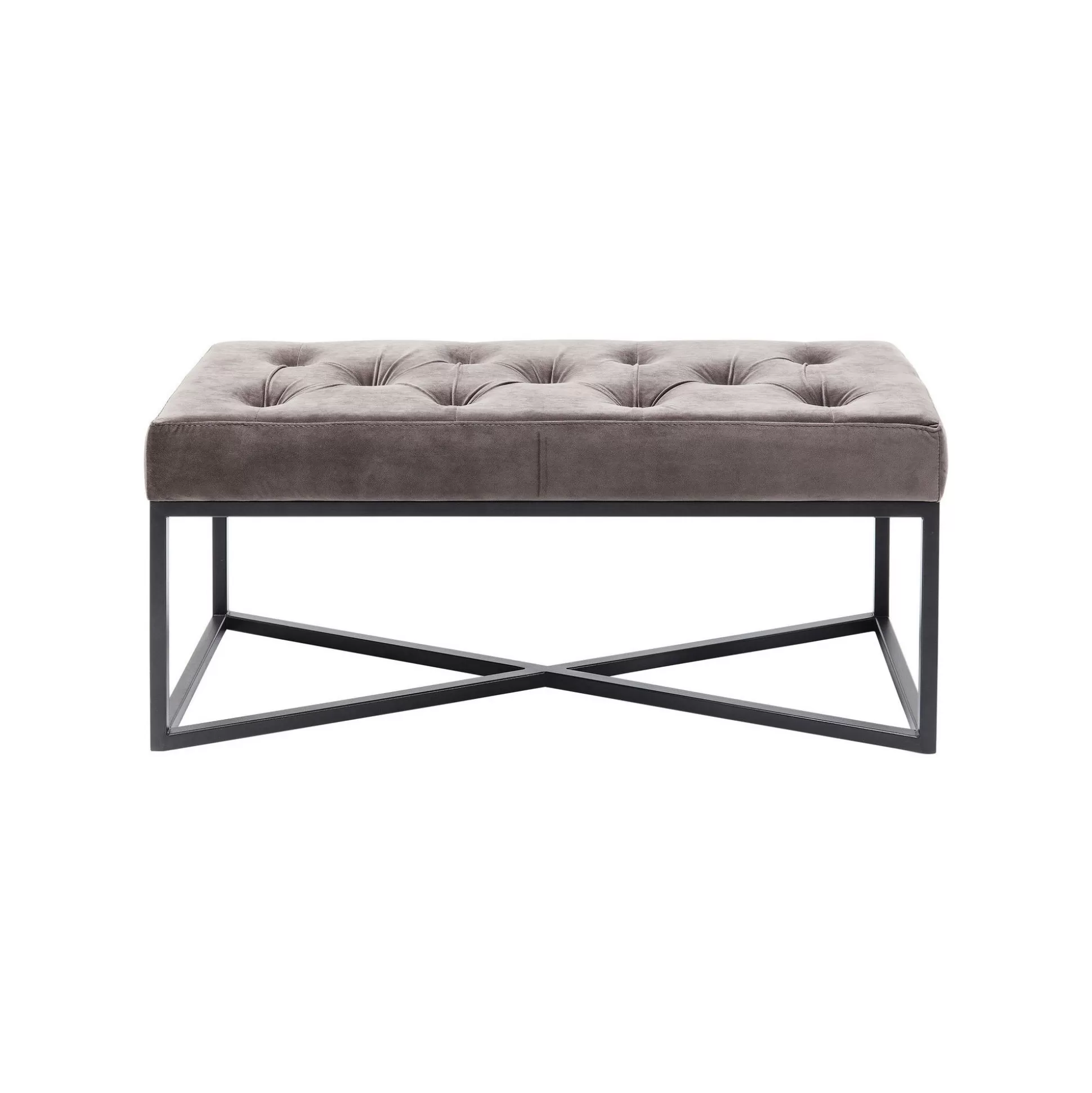 Banc Crossover Gris Et Noir 90x40cm ^KARE Design Shop