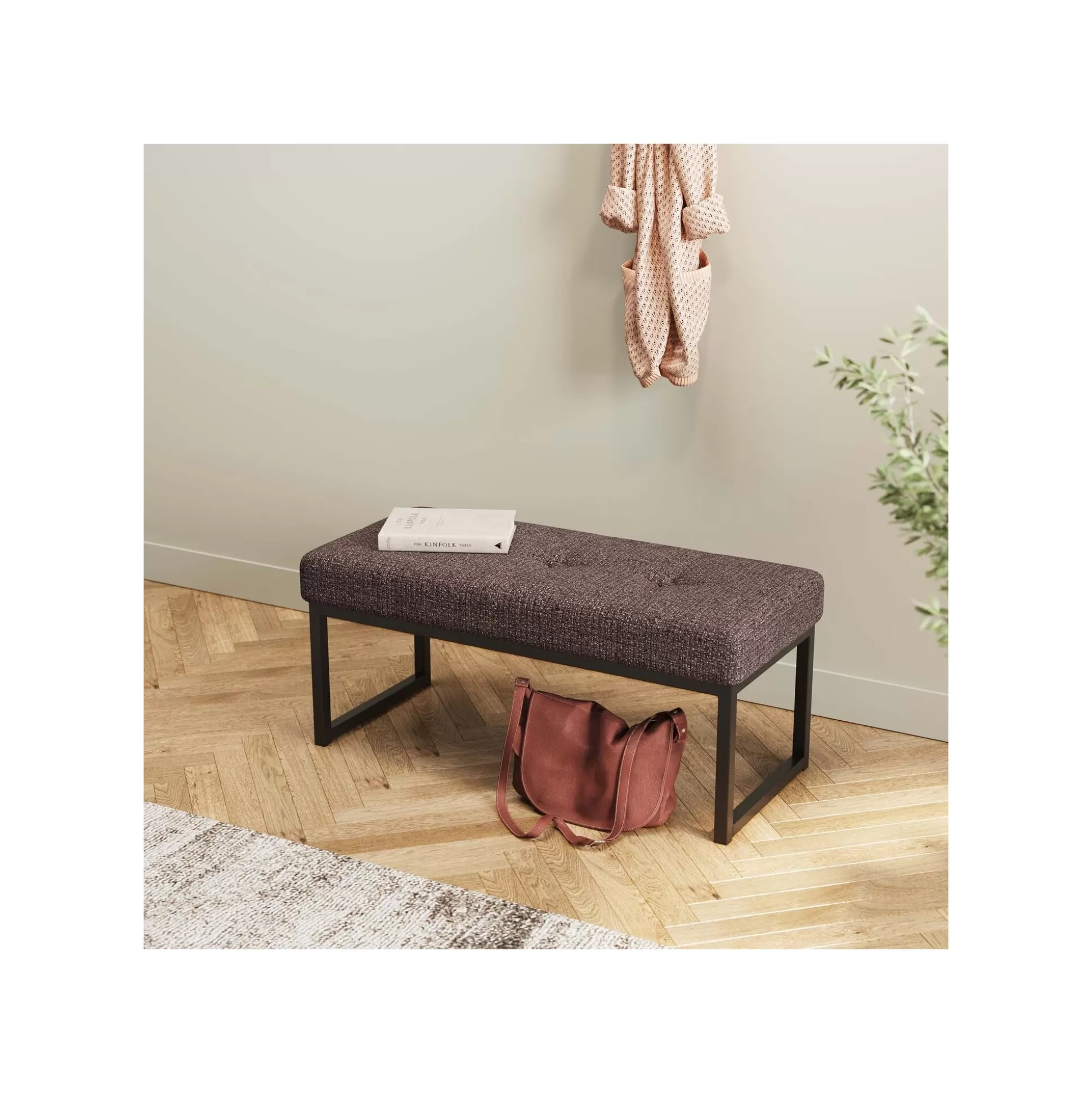 Banc Smart Dolce 90x40cm Marron ^KARE Design Cheap