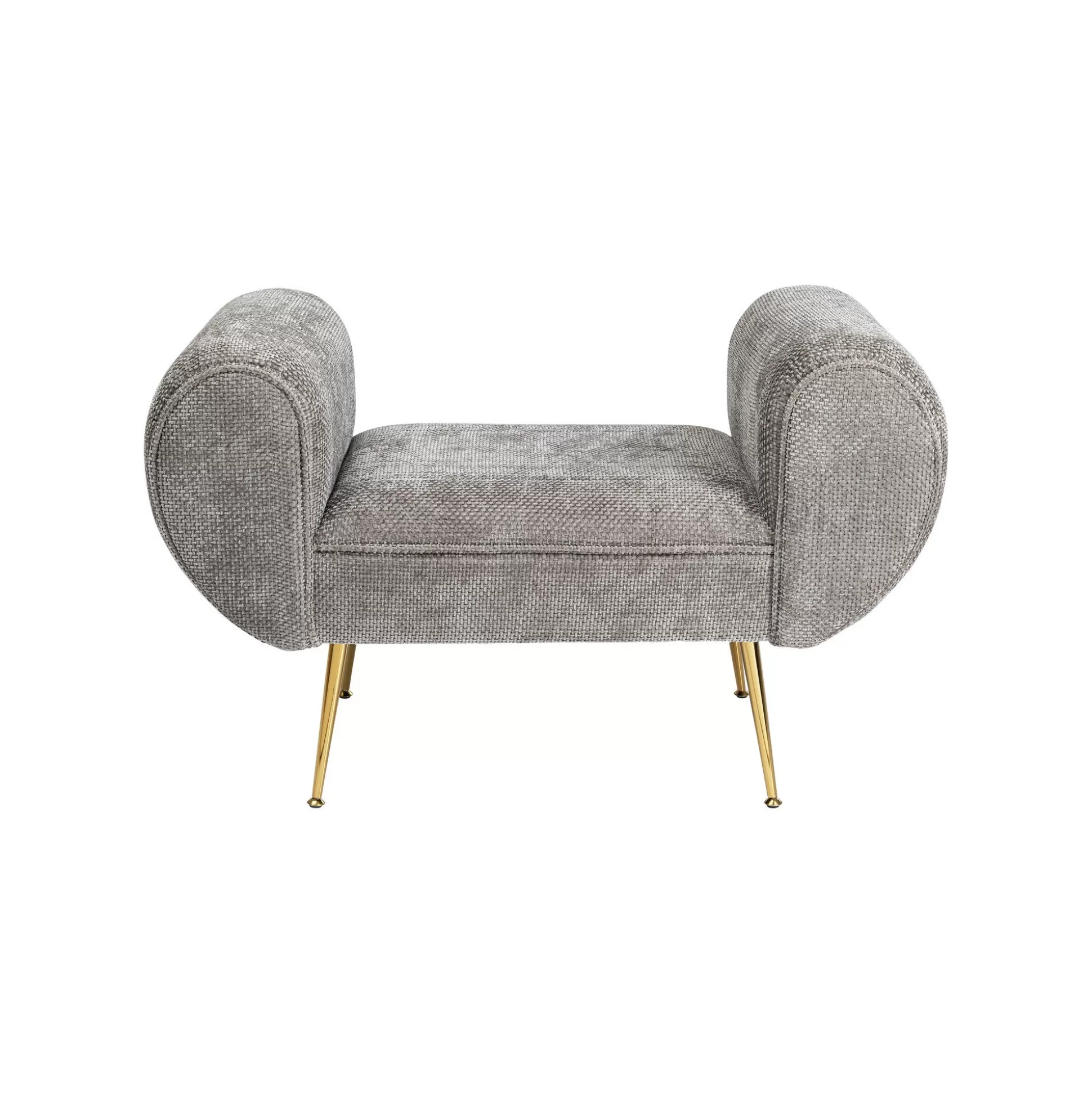 Banc Trono Velours Gris ^KARE Design Cheap