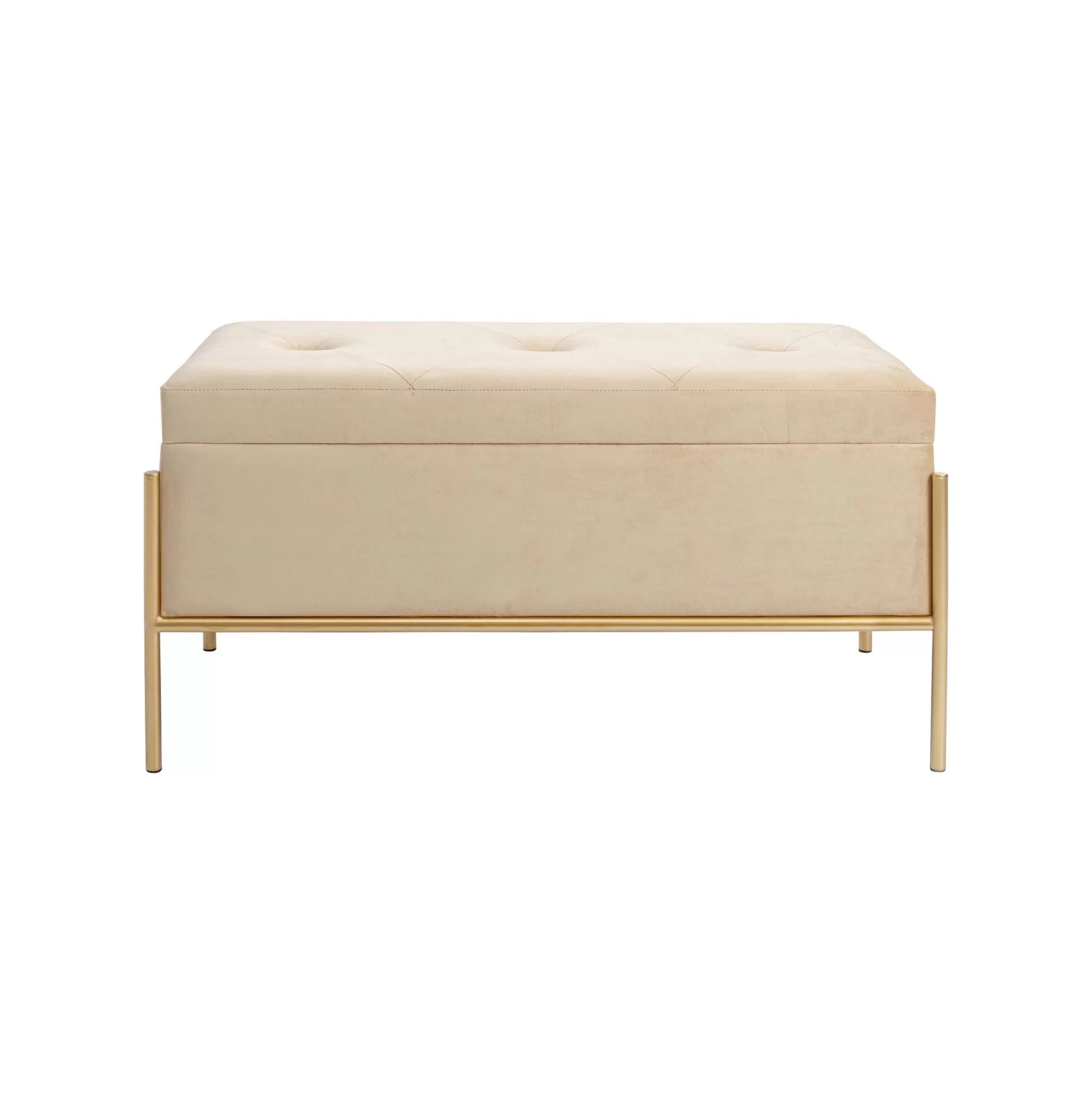 Banc-coffre Buttons Beige 80x40cm ^KARE Design Sale