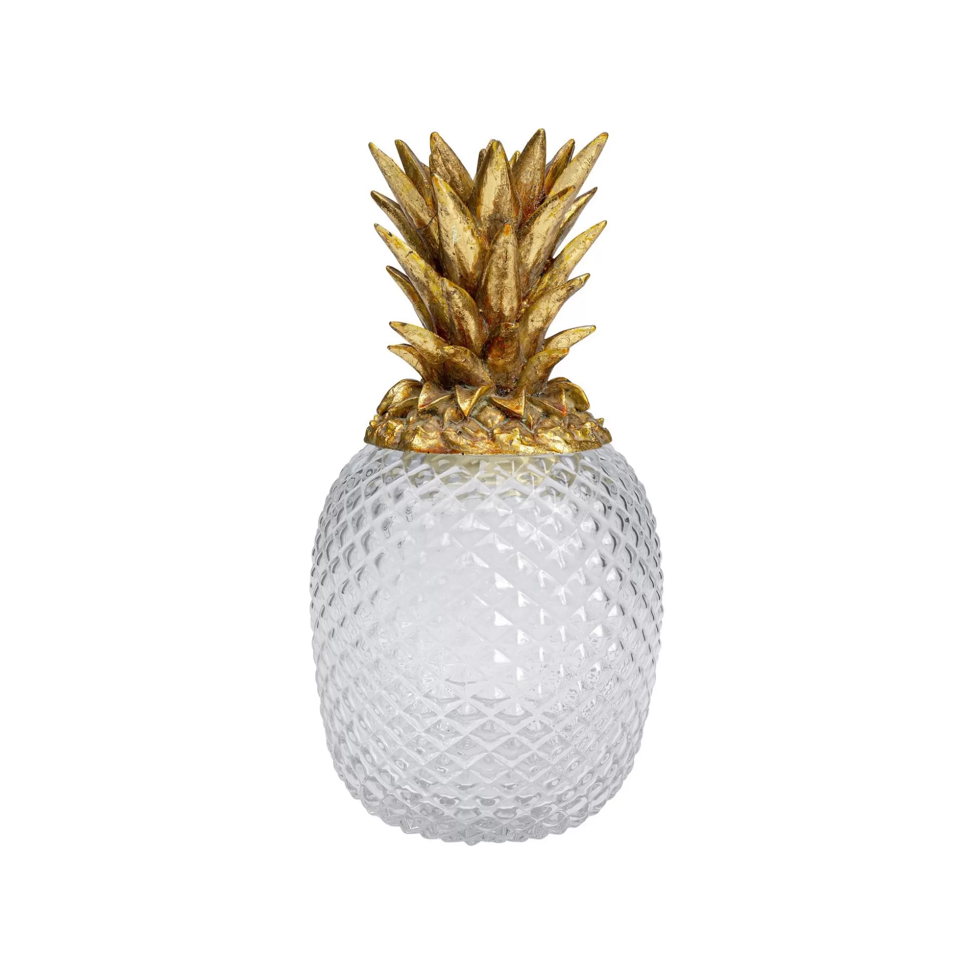 Boîte Ananas Transparent Et Doré 31cm ^KARE Design Discount