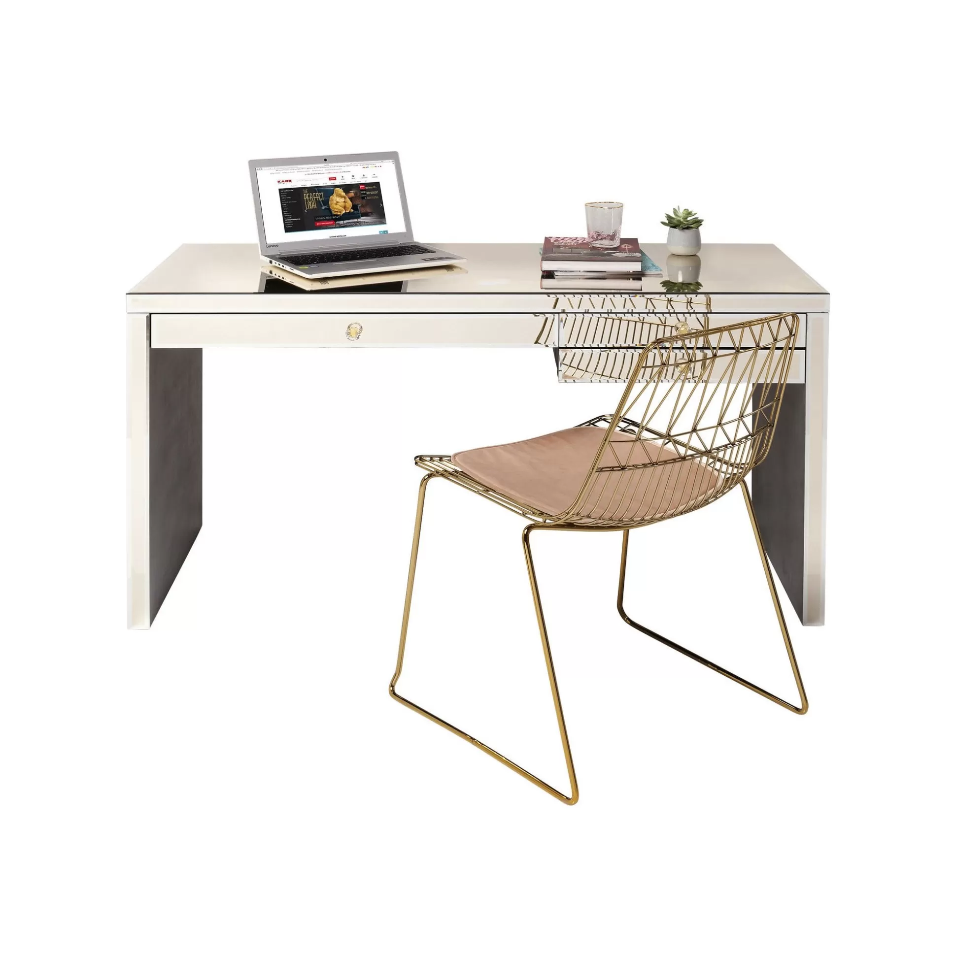 Bureau Luxury Champagne 140x60cm ^KARE Design Cheap