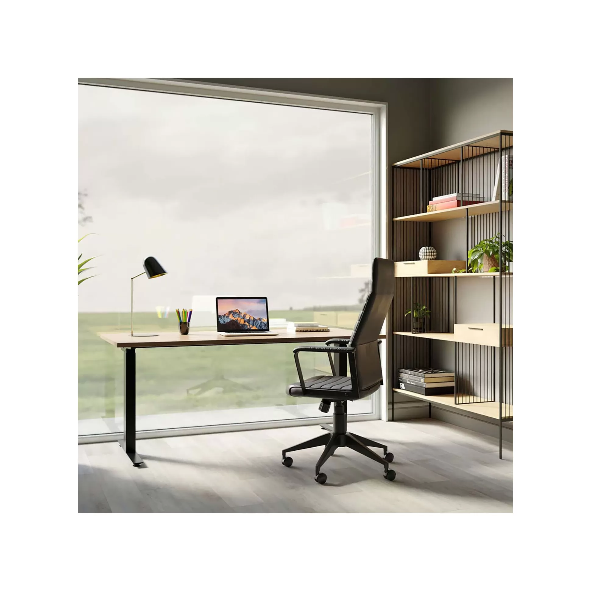 Bureau Smart Jackie Chêne Noir 160x80cm ^KARE Design Sale