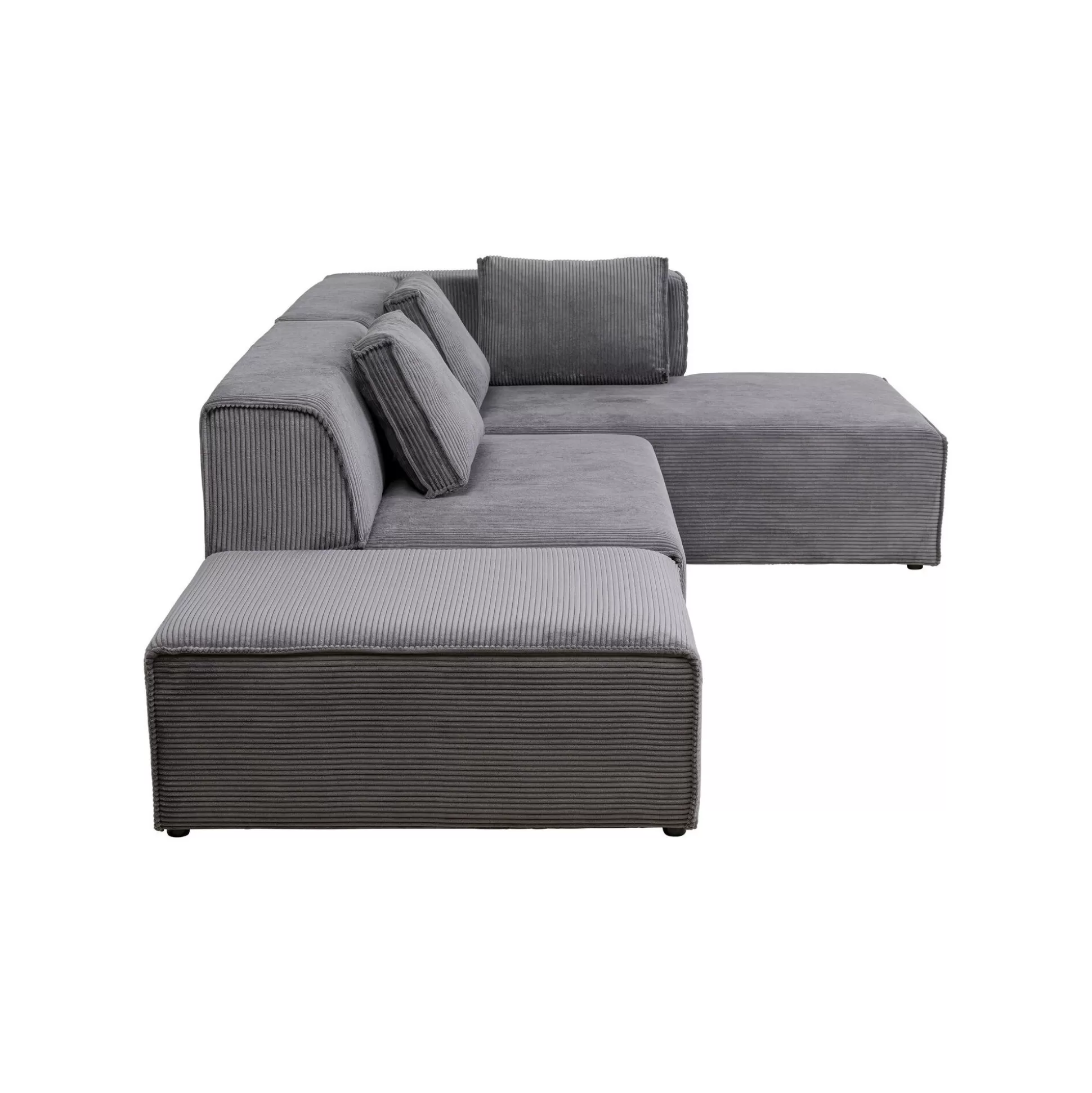 Canapé D'angle Infinity Cord Gris Droite ^KARE Design Discount