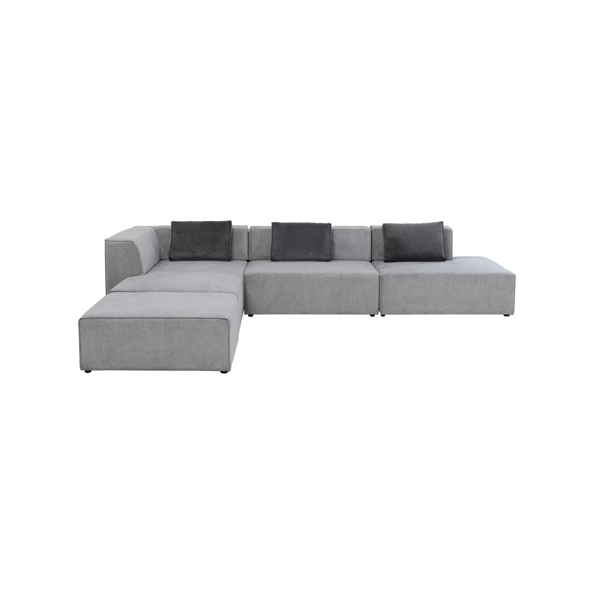 Canapé D'angle Infinity XL Gauche Gris ^KARE Design Fashion