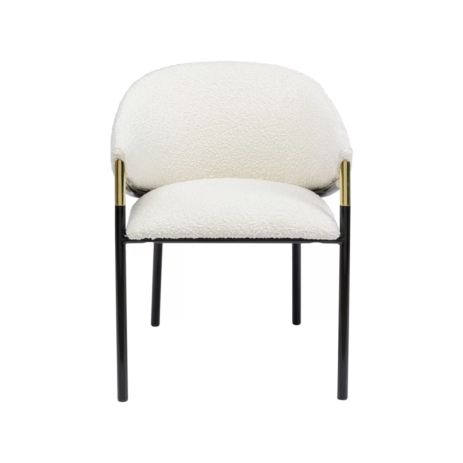 Chaise Avec Accoudoirs Boulevard Boucle Crème ^KARE Design Online