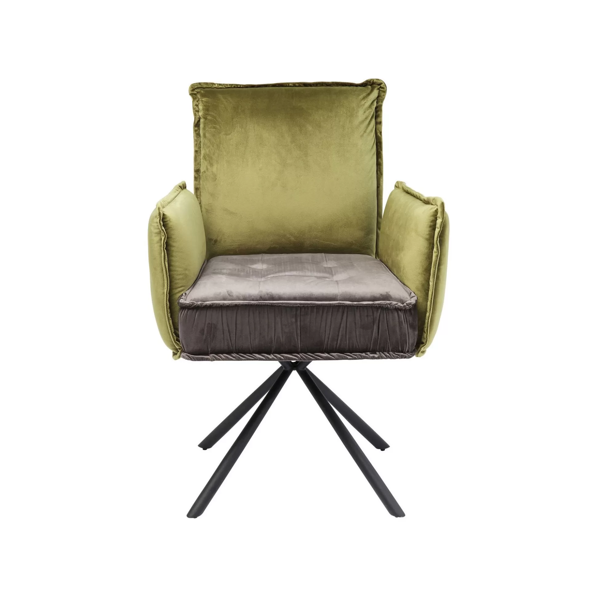 Chaise Avec Accoudoirs Chelsea Verte Et Grise ^KARE Design New