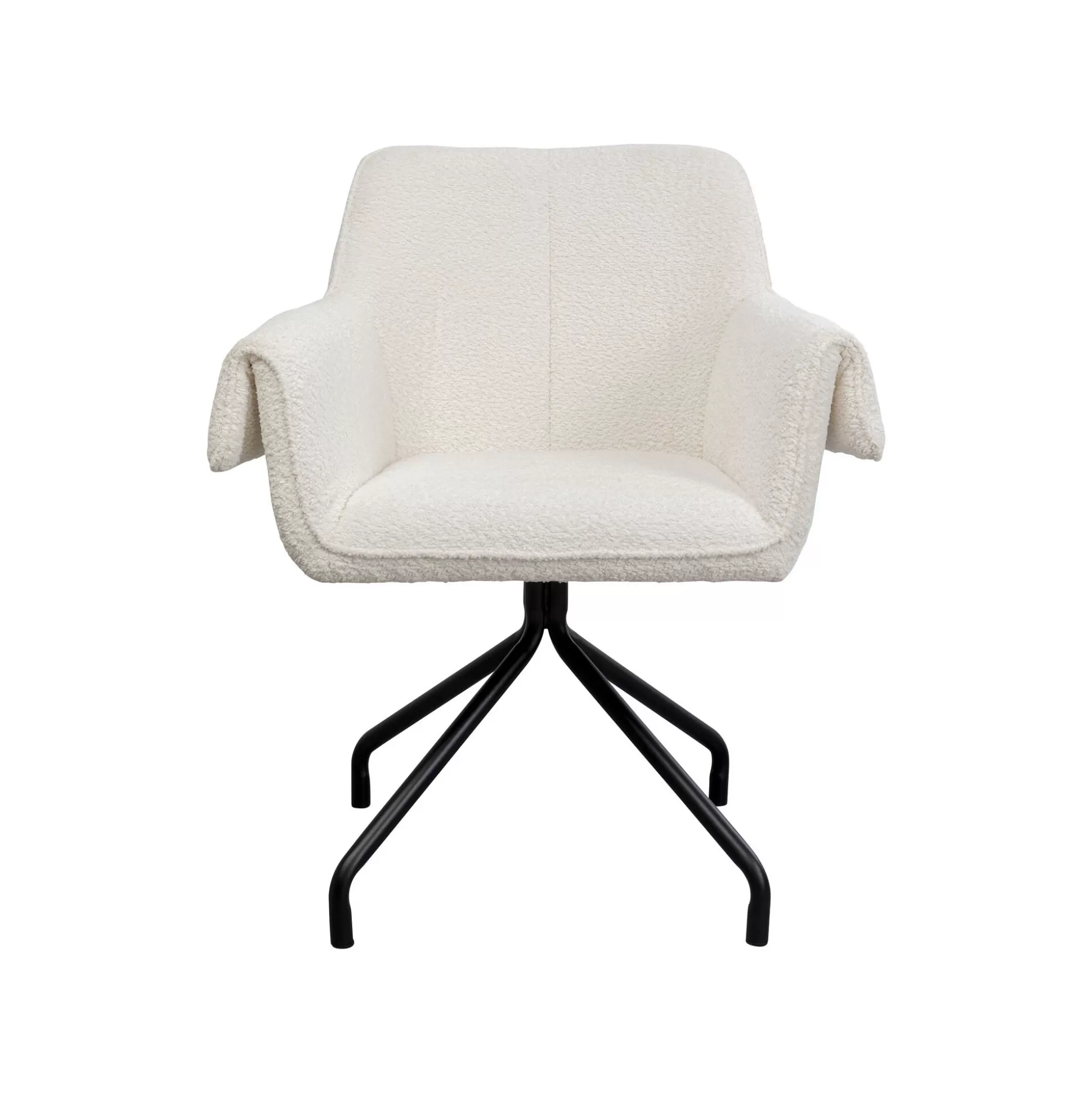 Chaise Avec Accoudoirs Pivotante Bess Crème ^KARE Design Hot