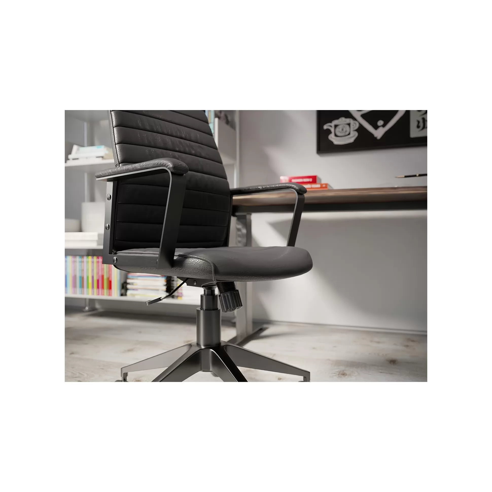 Chaise De Bureau Pivotante Labora Haute Noire ^KARE Design Discount
