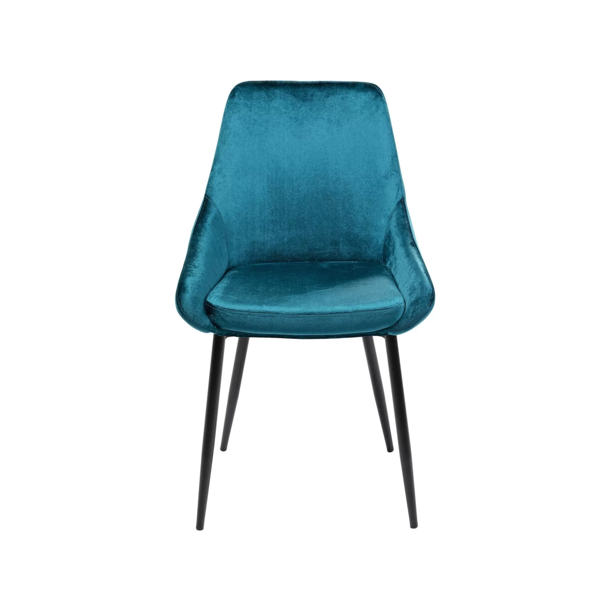 Chaise East Side Velours Bleu-vert ^KARE Design Clearance