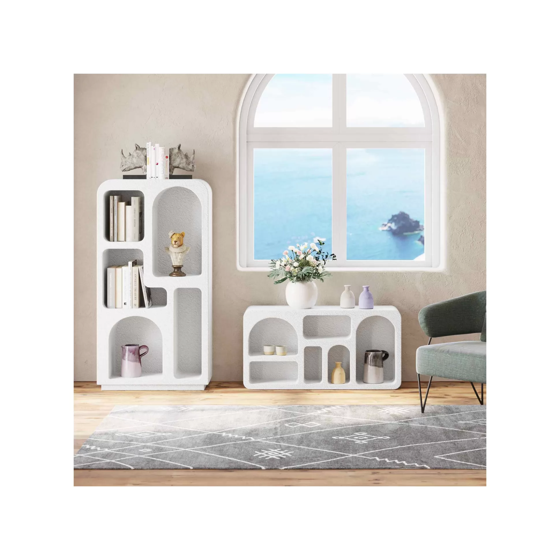 Console Bonita Blanche 140x38cm ^KARE Design Fashion