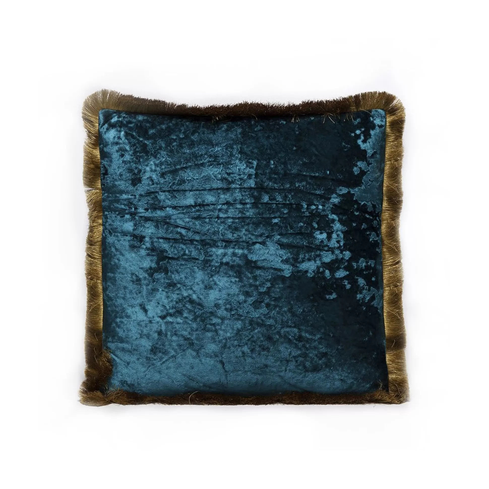 Coussin à Franges Cannes Bleu Pétrole ^KARE Design Store