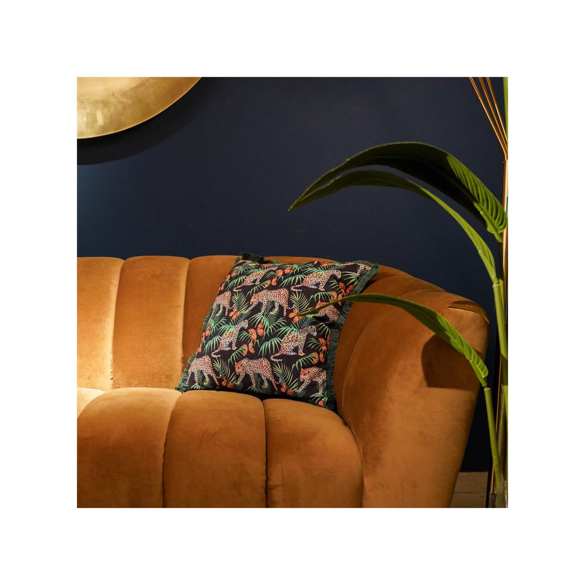 Coussin à Franges Jungle Léopards ^KARE Design Hot