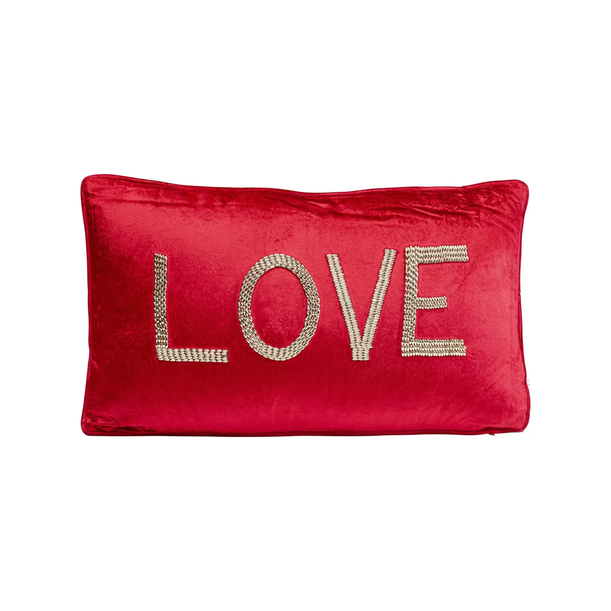 Coussin Beads Love Rouge ^KARE Design Flash Sale