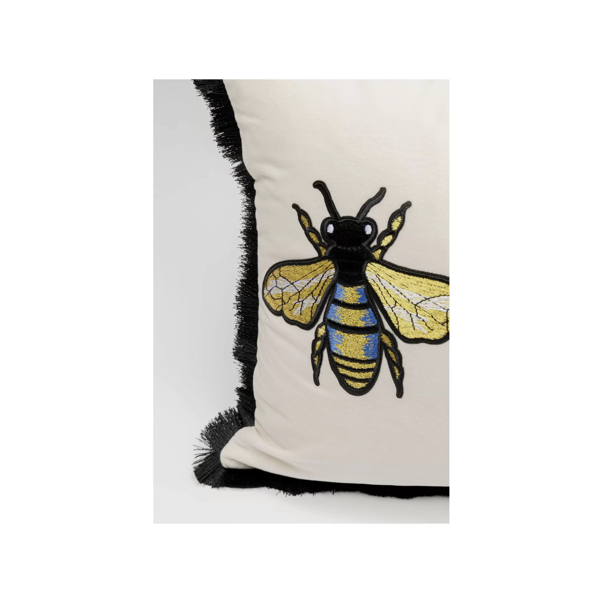 Coussin Blanc Trois Abeilles ^KARE Design Cheap