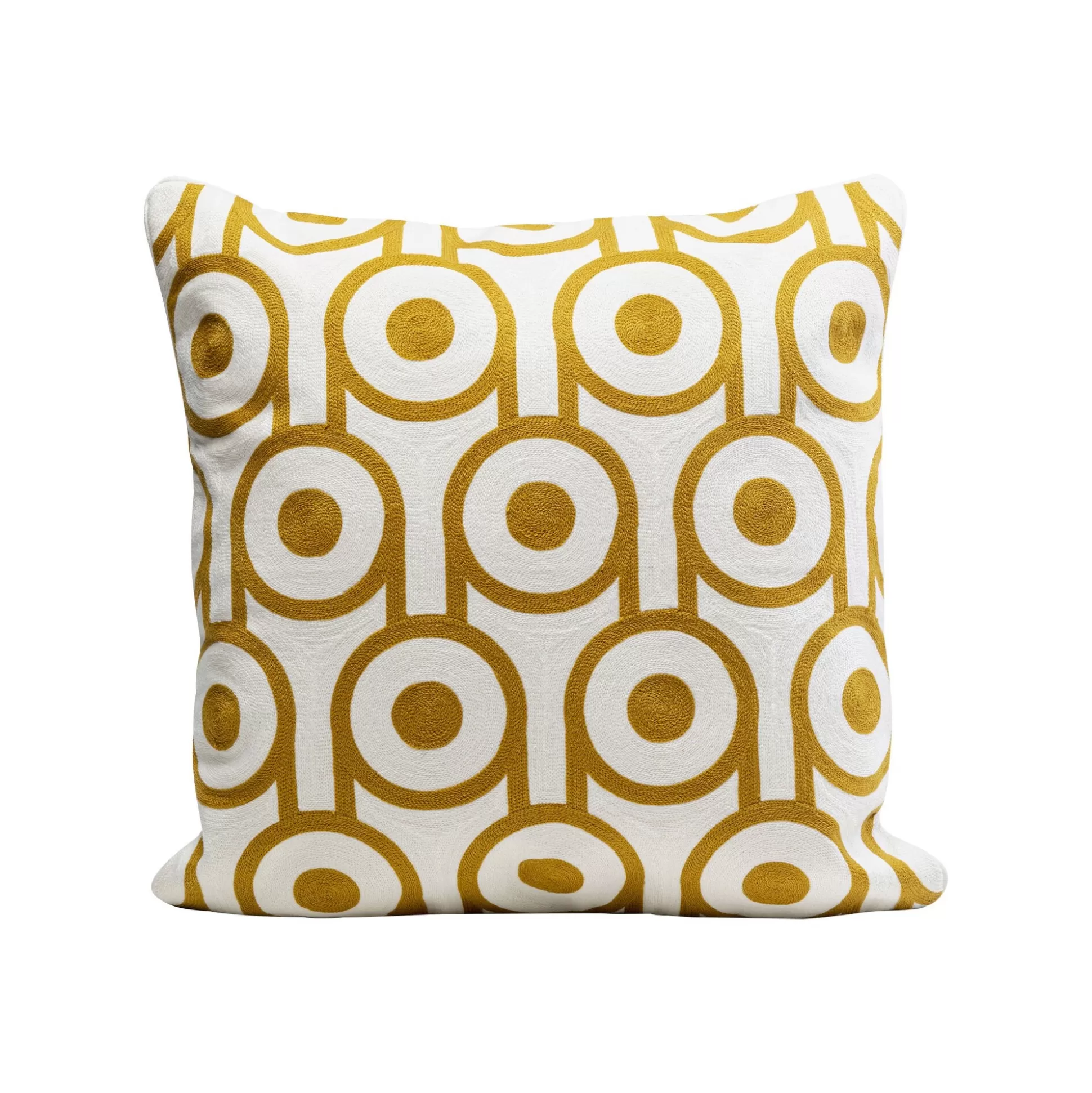 Coussin Catena Circle Jaune Et Blanc ^KARE Design Hot