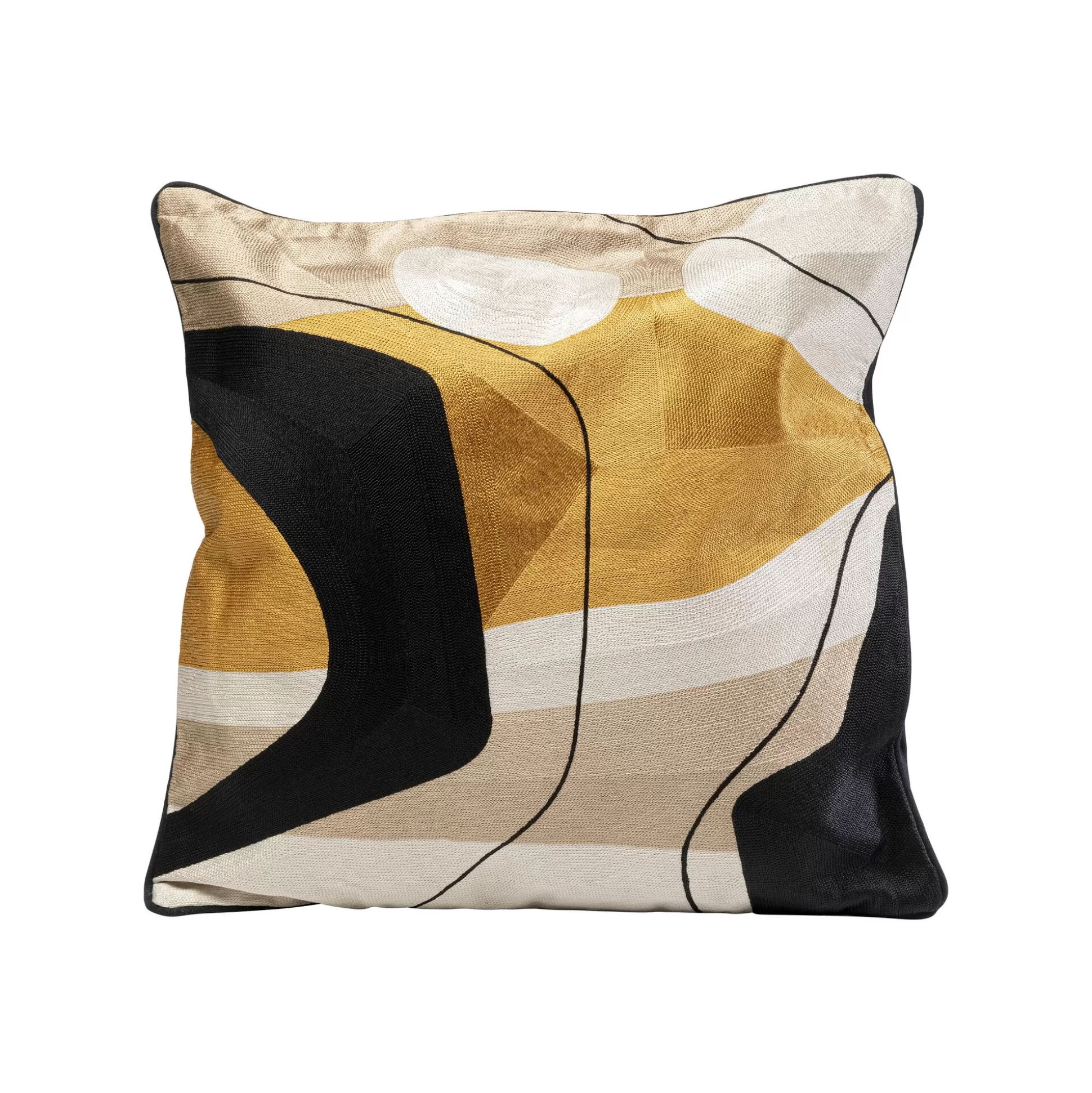 Coussin Fields Jaune 50x50cm ^KARE Design Clearance