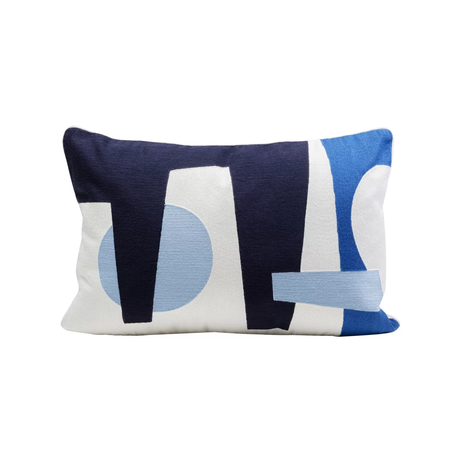 Coussin Forma Bleu Et Blanc 60x40cm ^KARE Design Shop