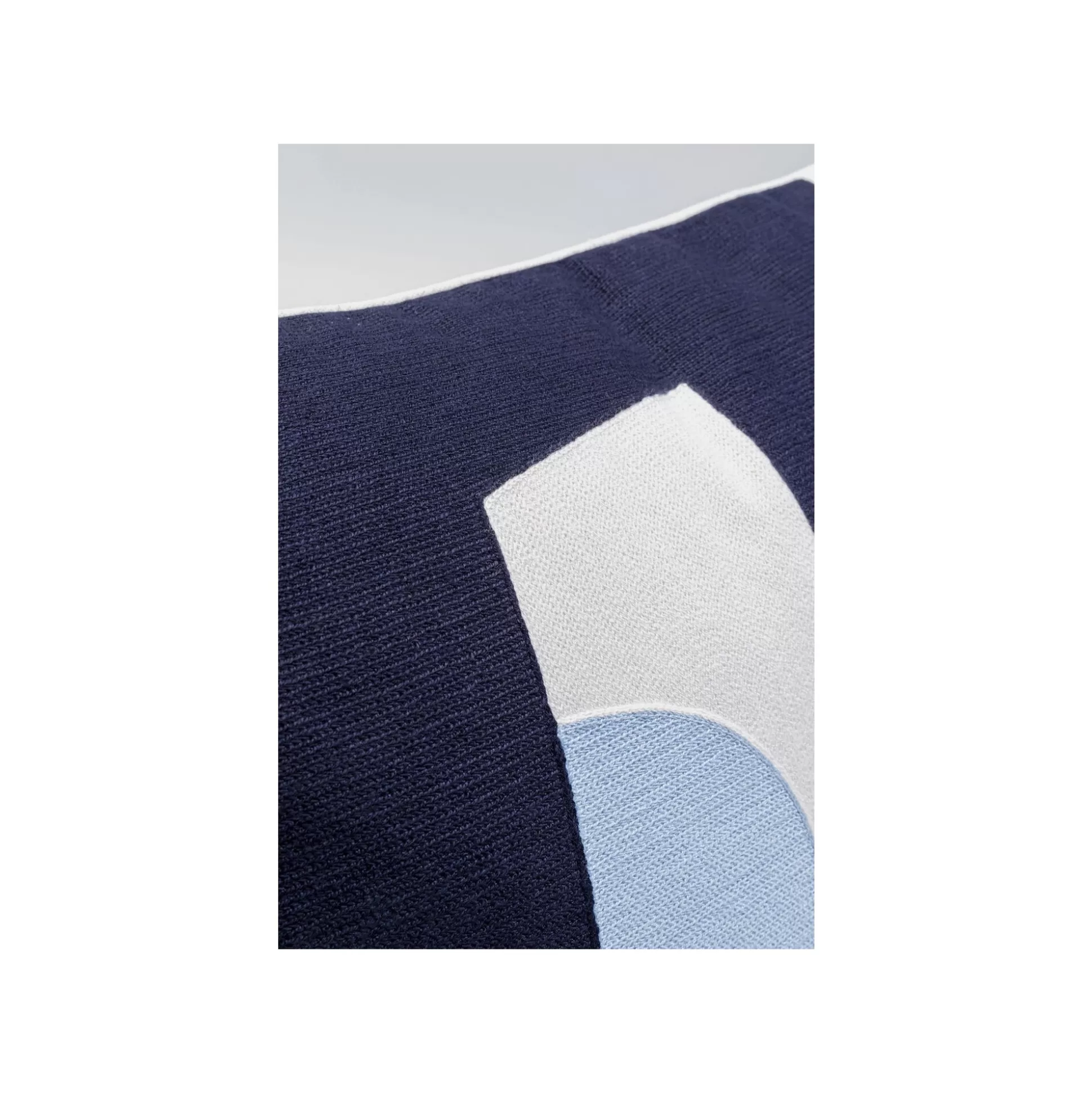 Coussin Forma Bleu Et Blanc 60x40cm ^KARE Design Shop