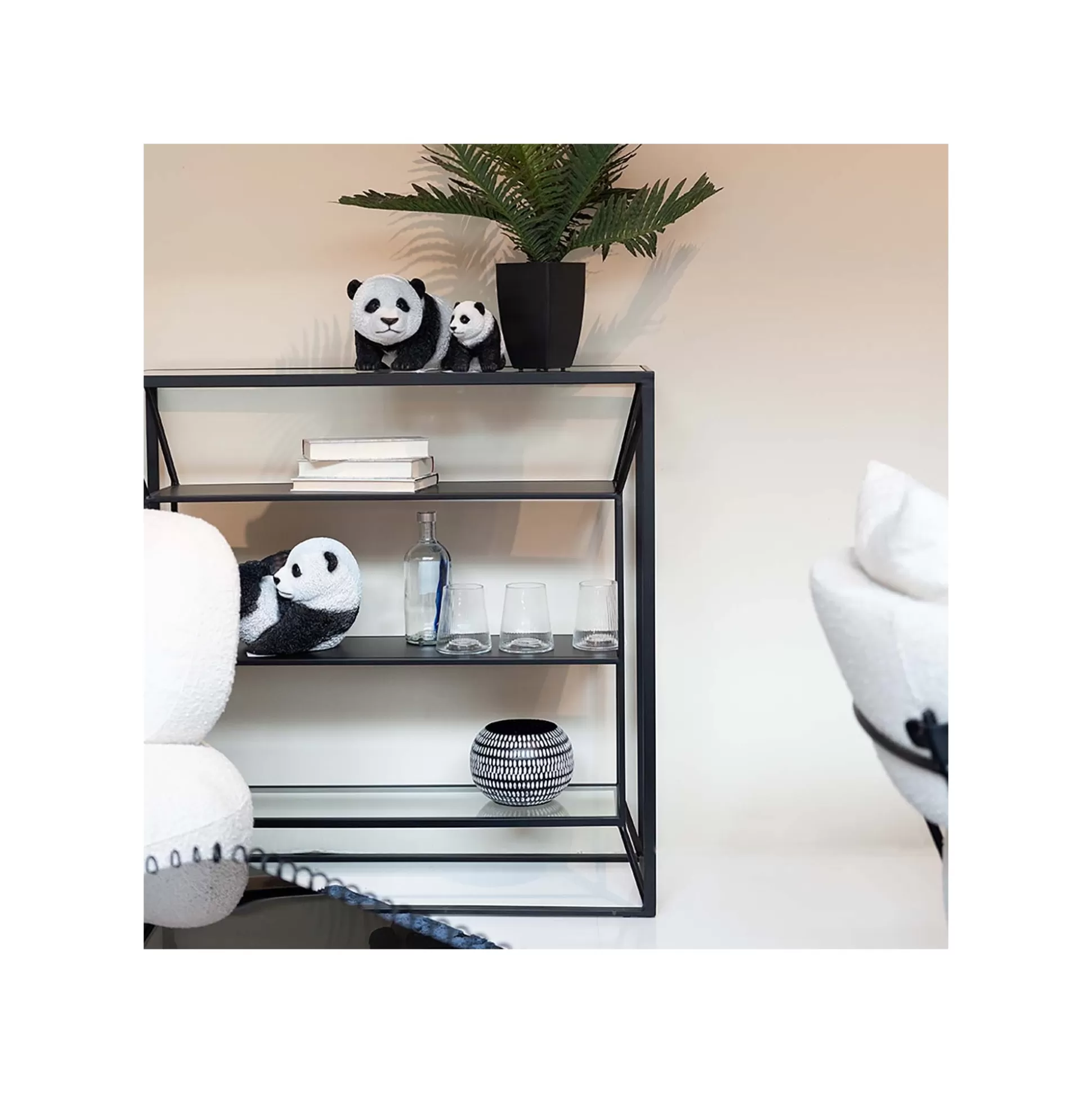 Déco Bébé Panda Allongé 25cm ^KARE Design Online