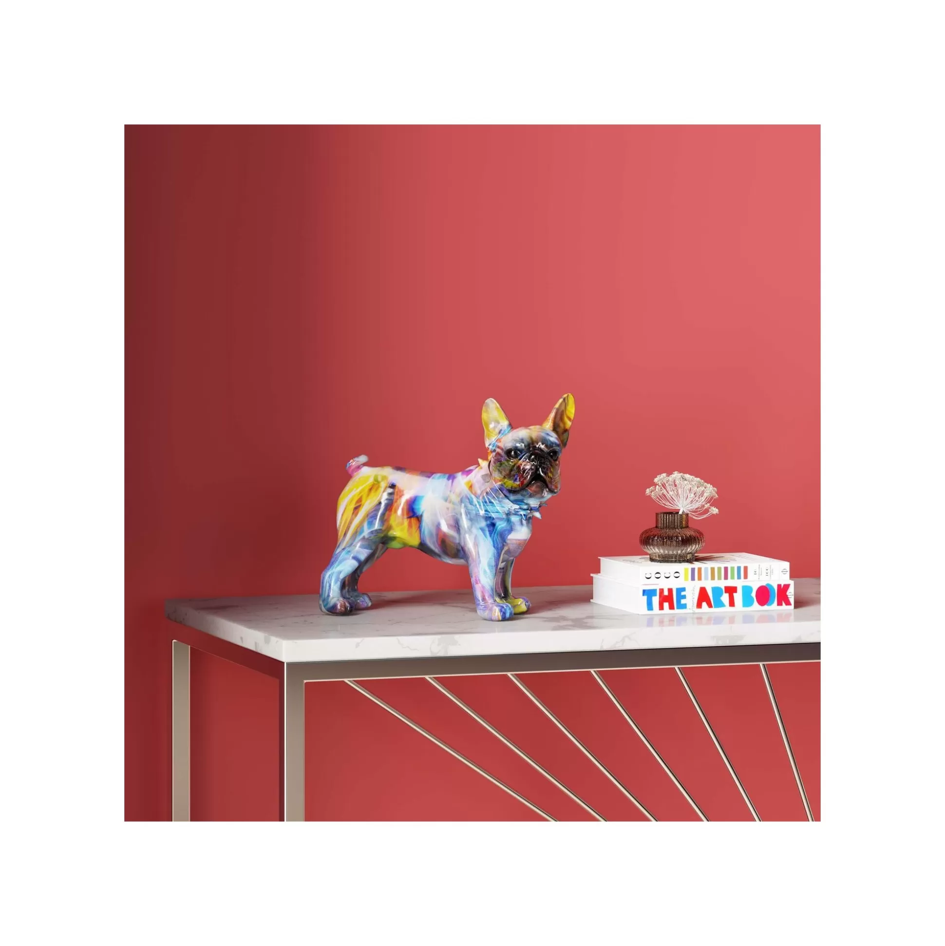 Déco Bouledogue Halo De Couleurs ^KARE Design Flash Sale