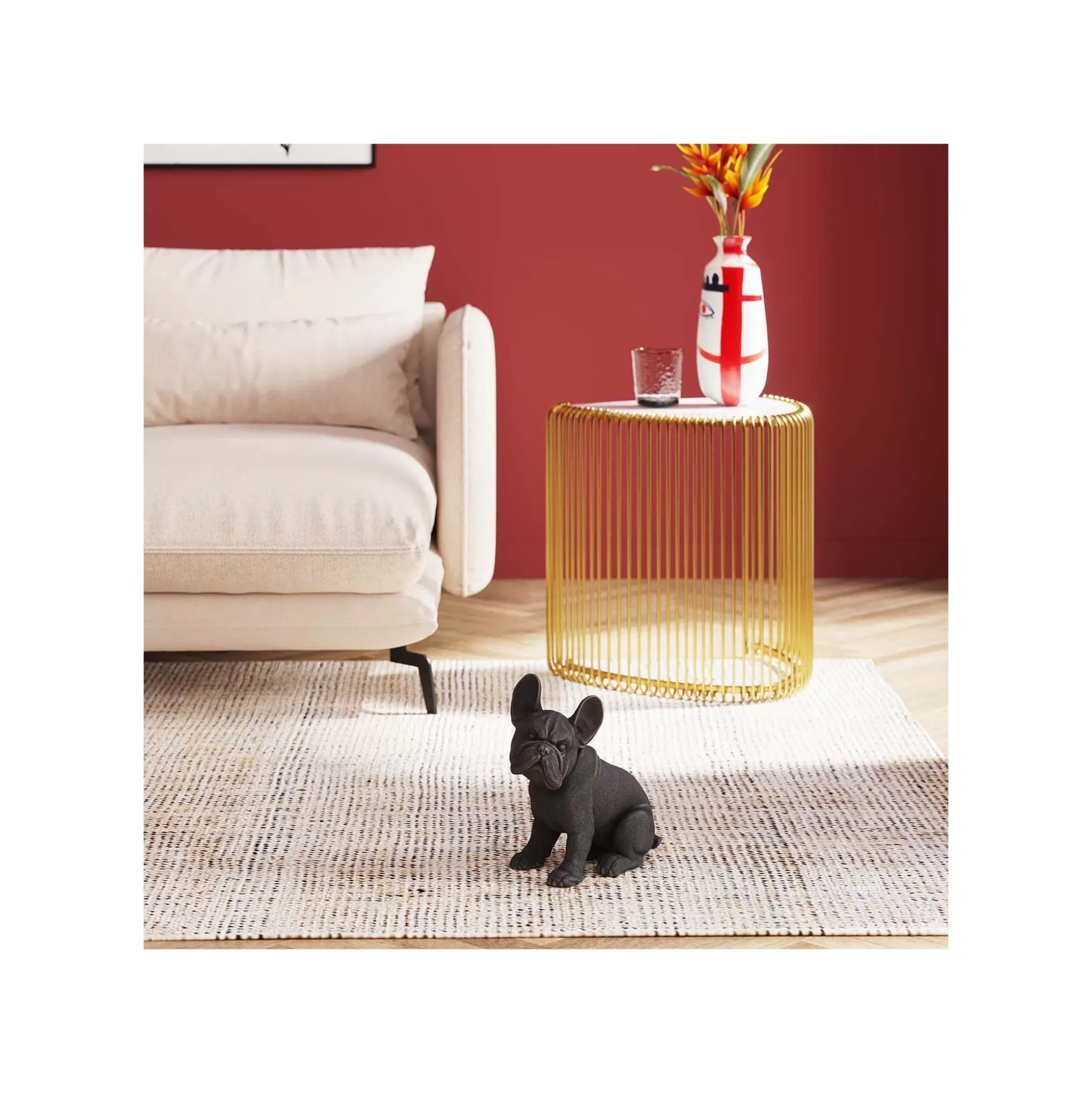 Déco Bouledogue Noir ^KARE Design Discount