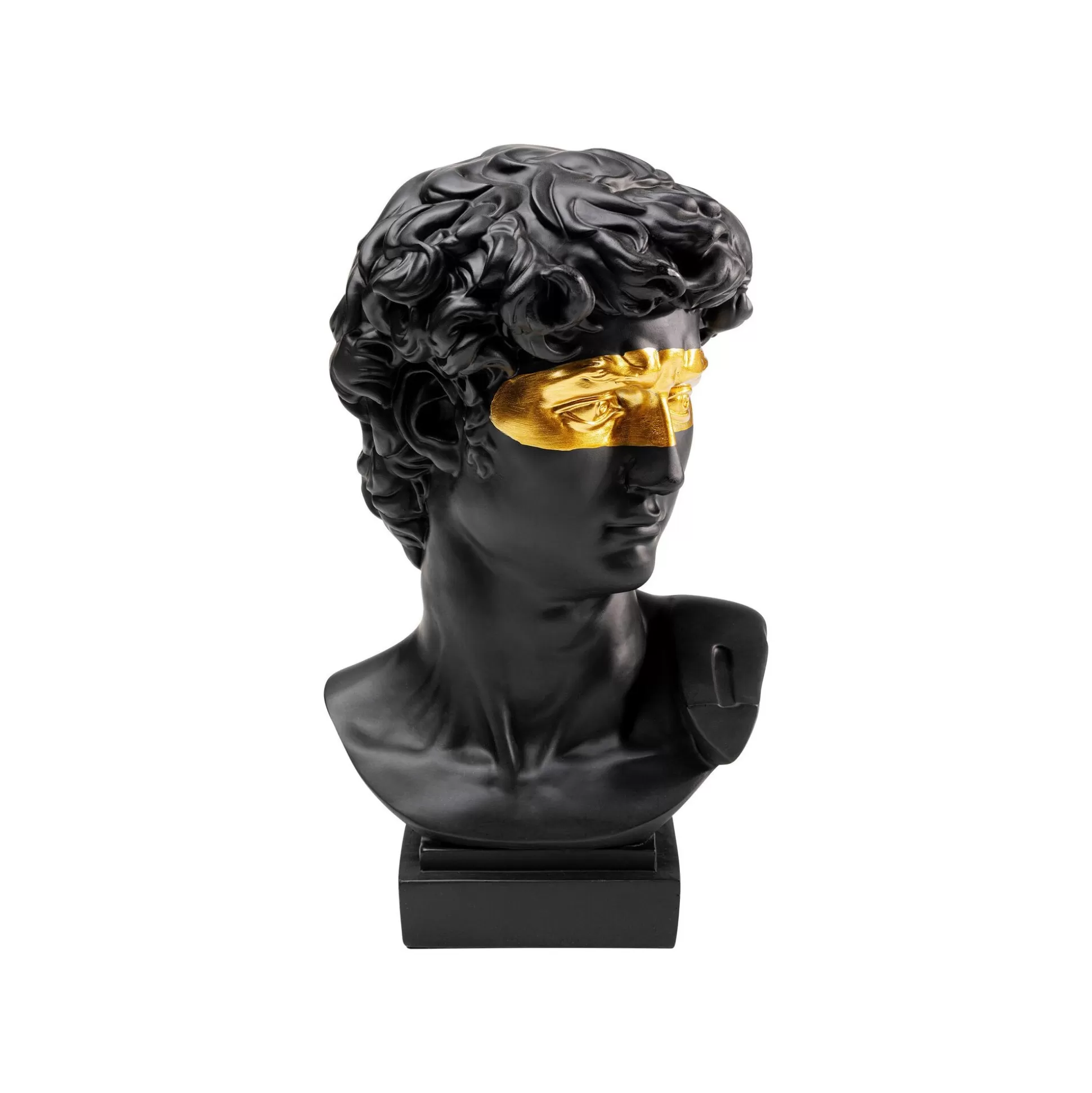 Déco Buste Homme Noir Profil Masque Doré ^KARE Design Cheap