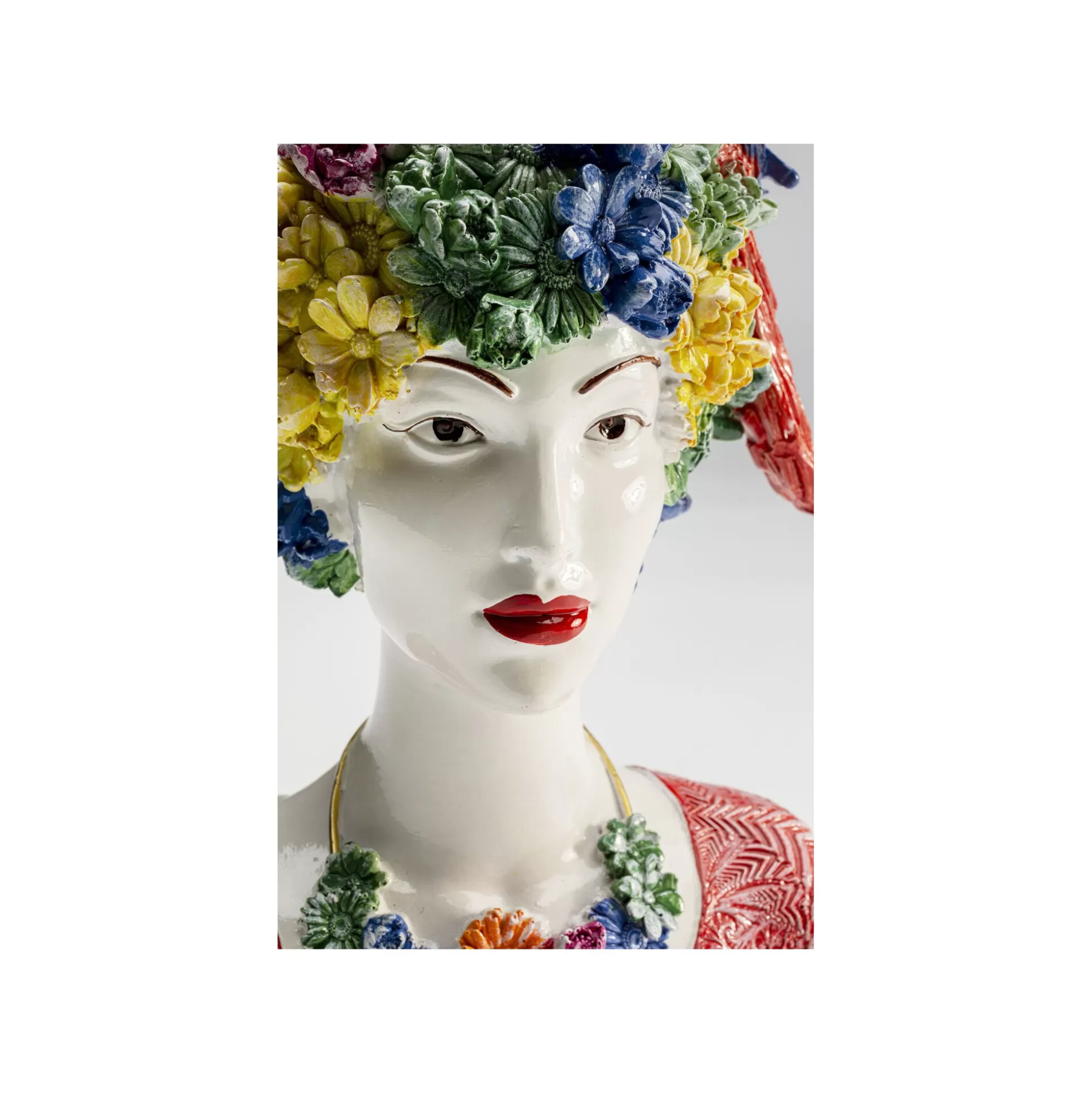 Déco Femme Fleurs Perroquet 50cm ^KARE Design Fashion