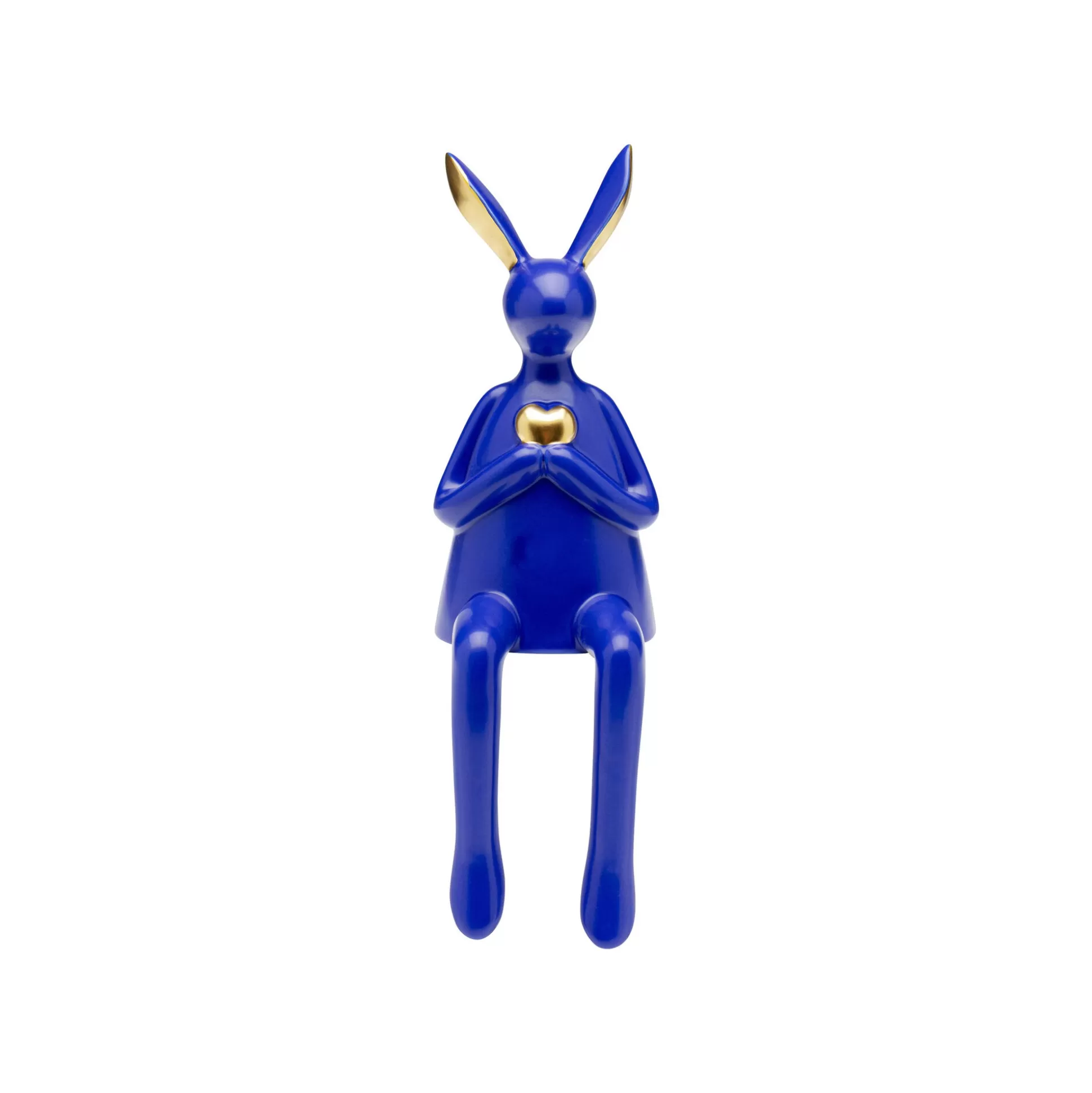 Déco Lapin Bleu Assis Coeur ^KARE Design Shop