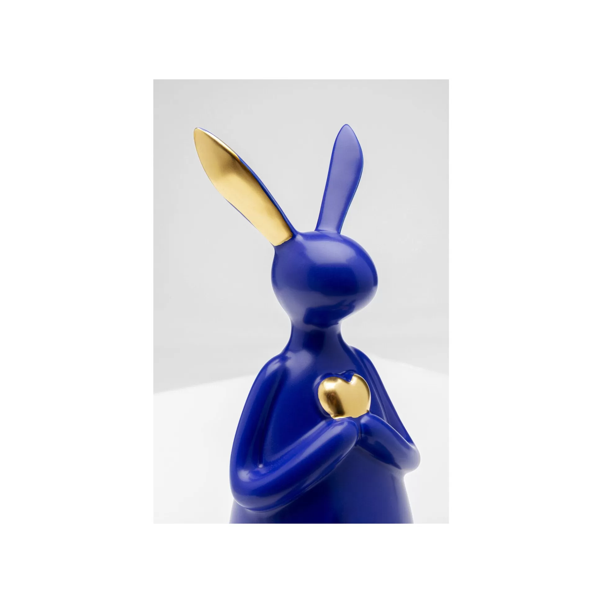 Déco Lapin Bleu Assis Coeur ^KARE Design Shop