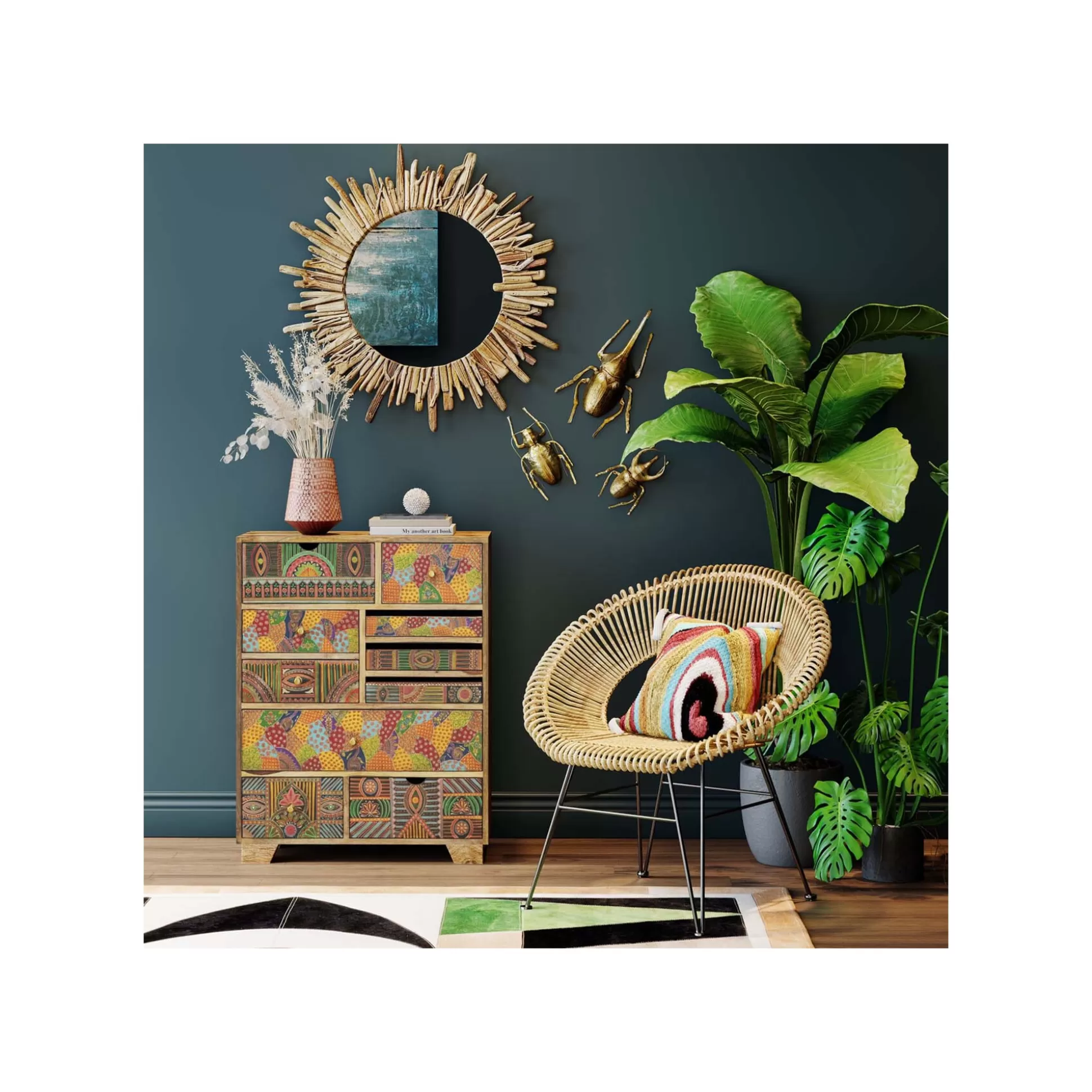 Déco Murale Atlas Beetle Dorée ^KARE Design Outlet