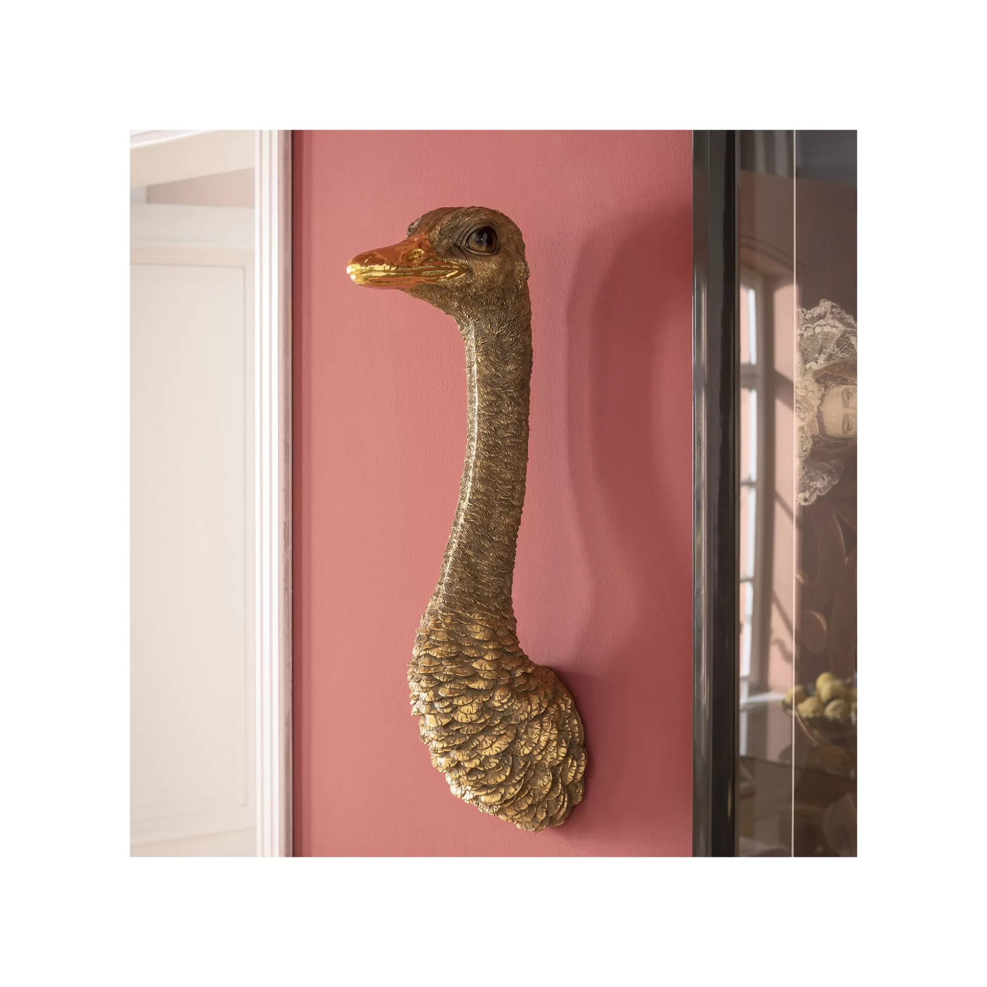 Déco Murale Autruche Dorée ^KARE Design Clearance