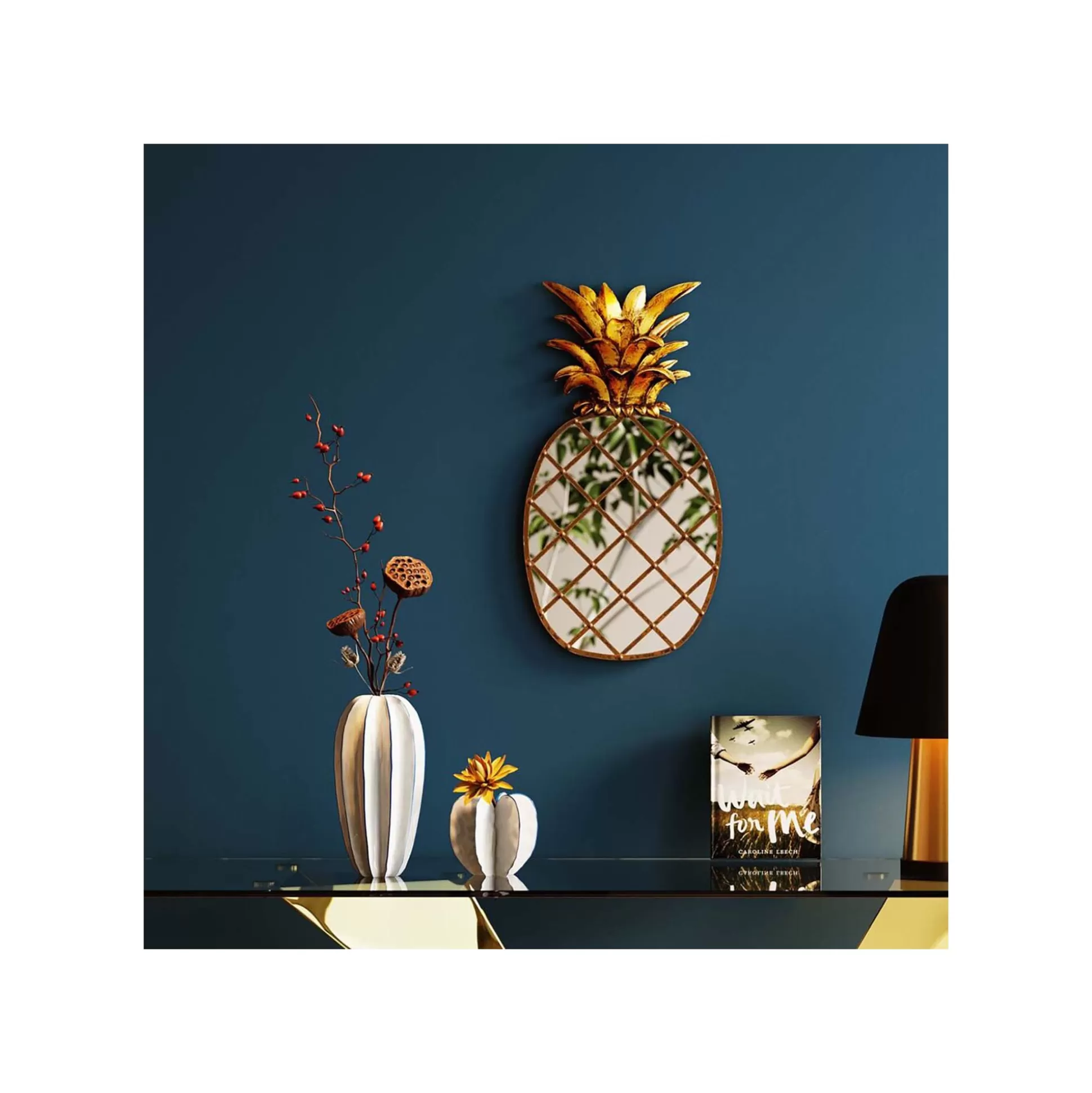 Déco Murale Miroir Ananas ^KARE Design Clearance