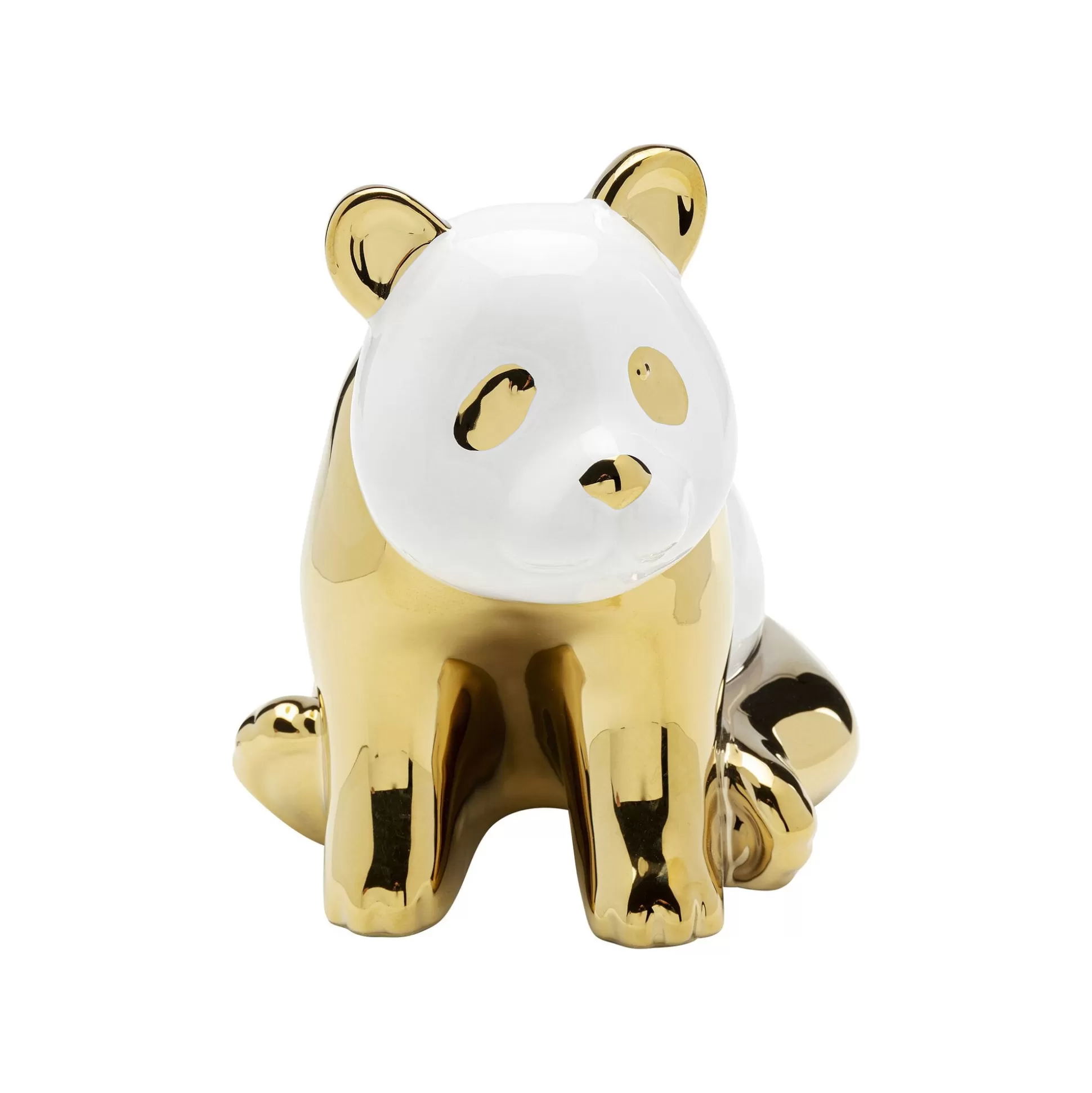 Déco Panda Doré Et Blanc 18cm ^KARE Design Outlet