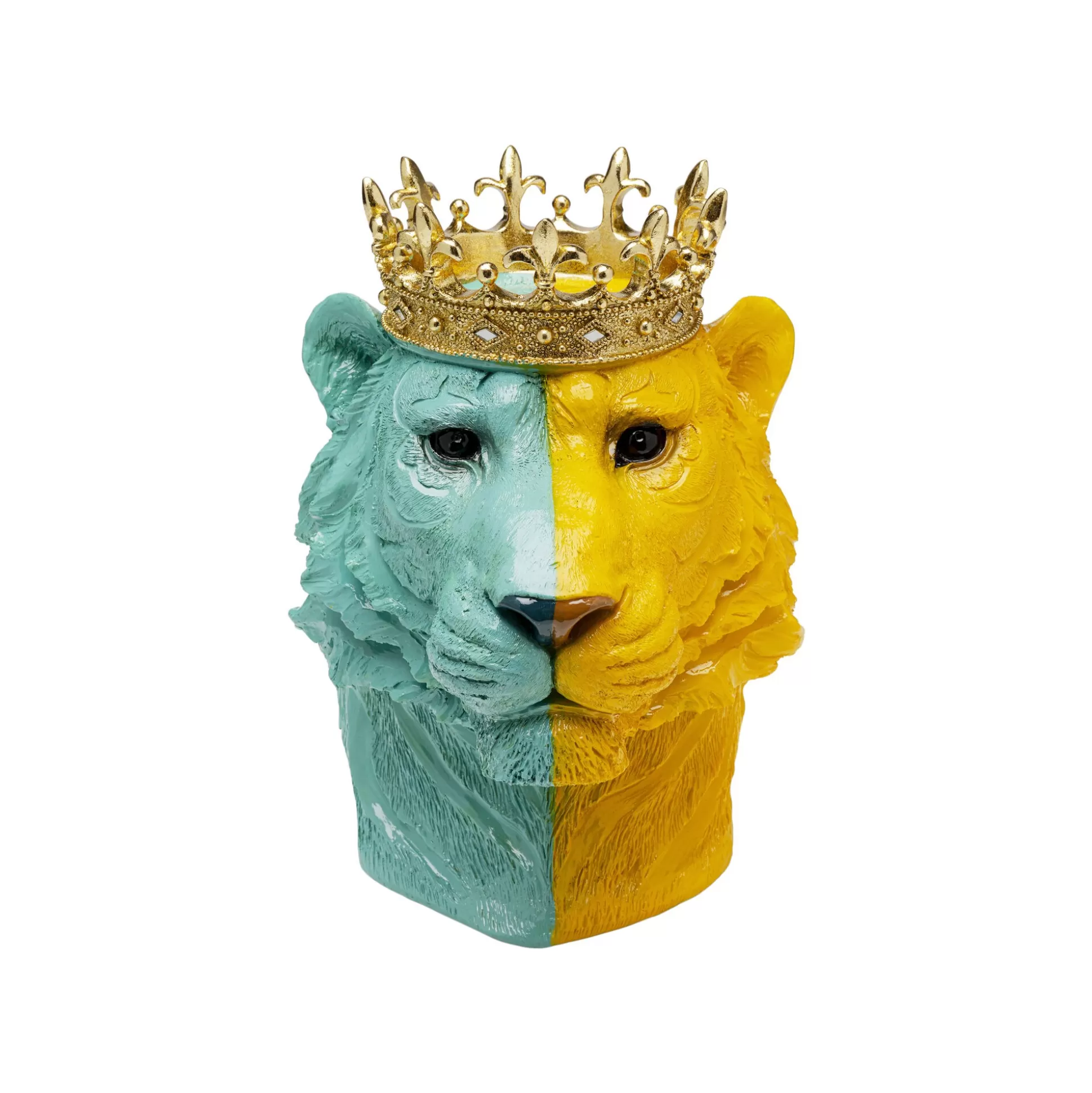 Déco Tigre Roi Bleu Et Jaune ^KARE Design Best Sale