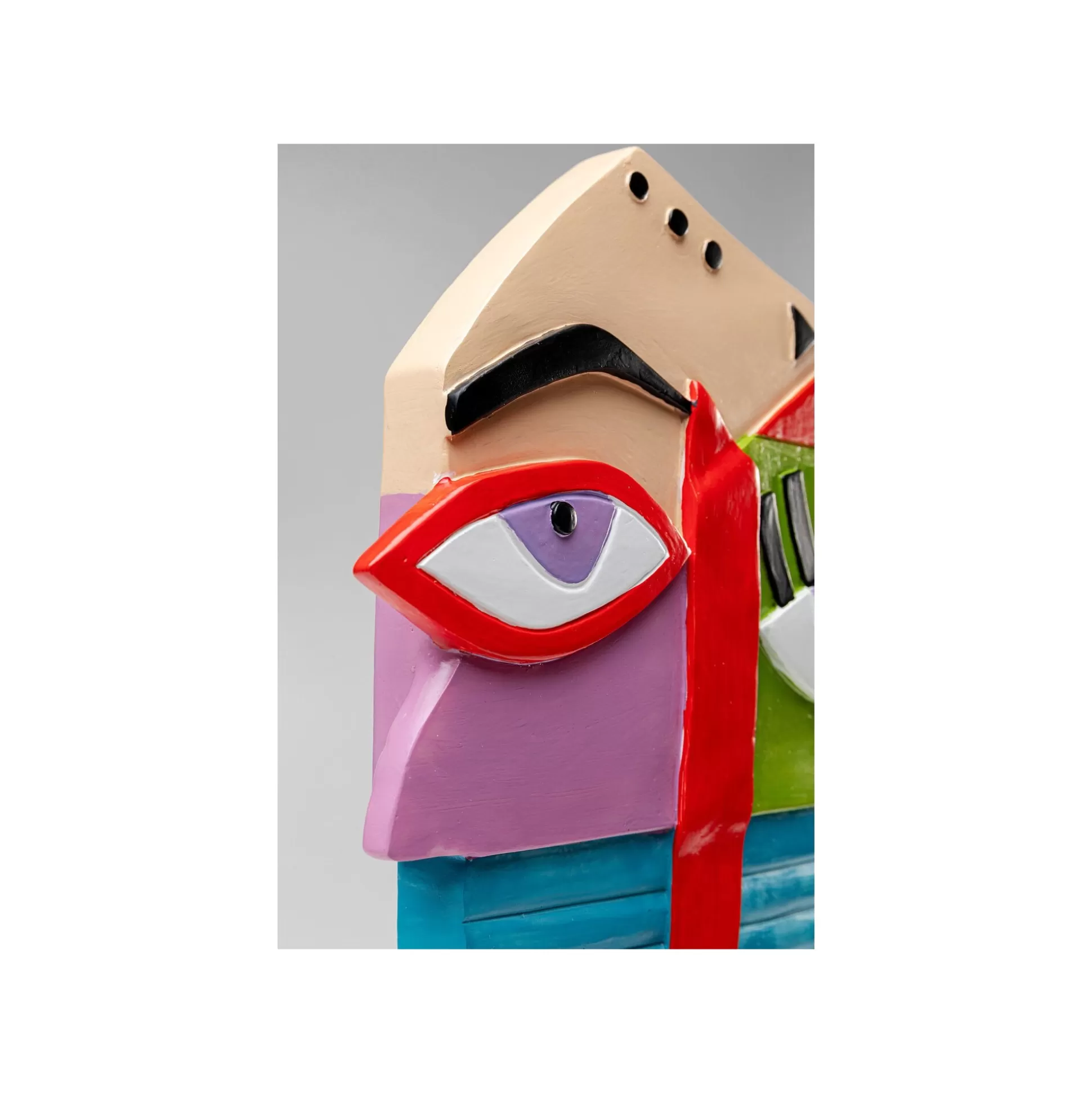 Déco Visage Abstrait Multicolore ^KARE Design Store