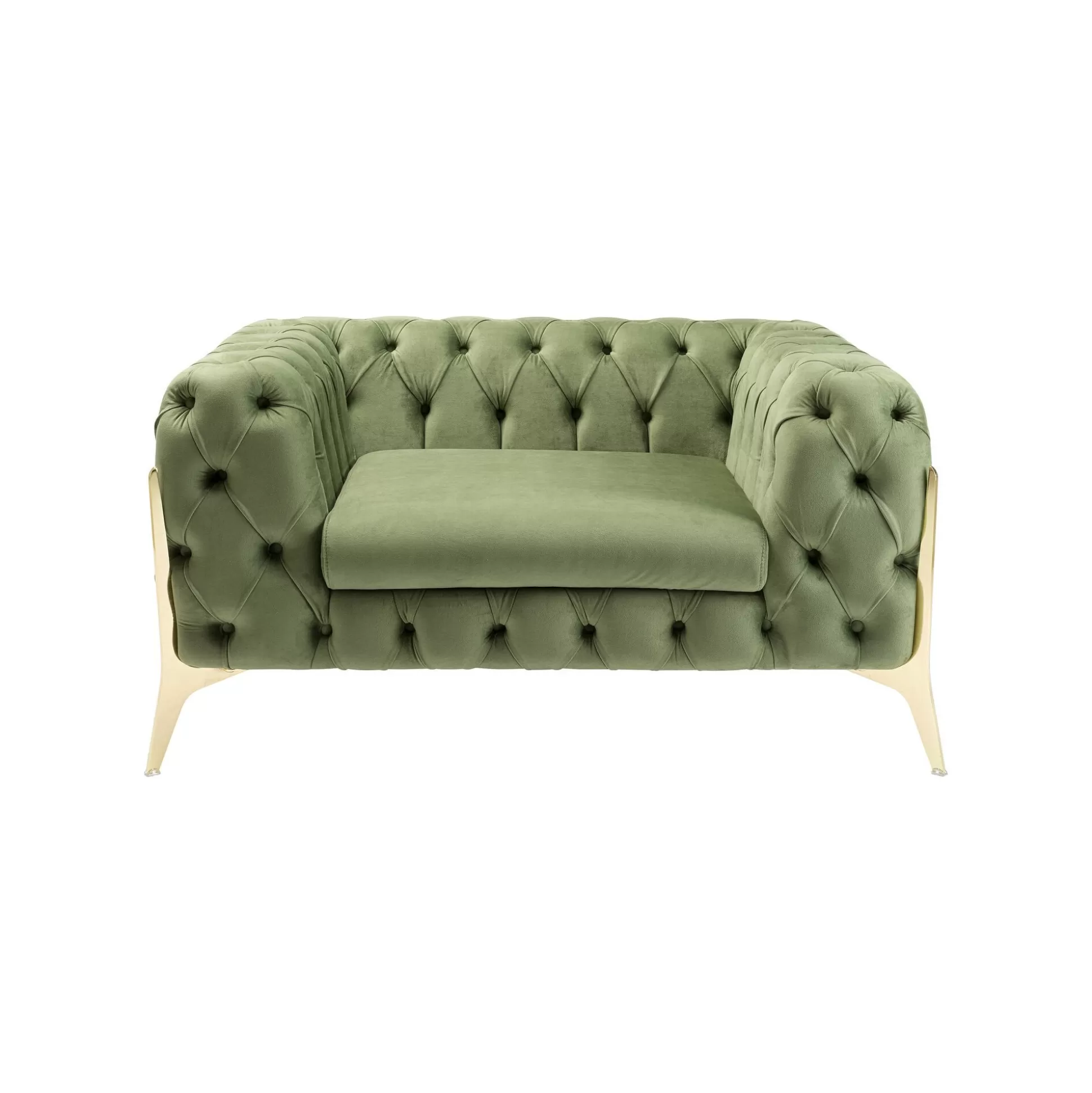 Fauteuil Bellissima Velours Vert ^KARE Design Online