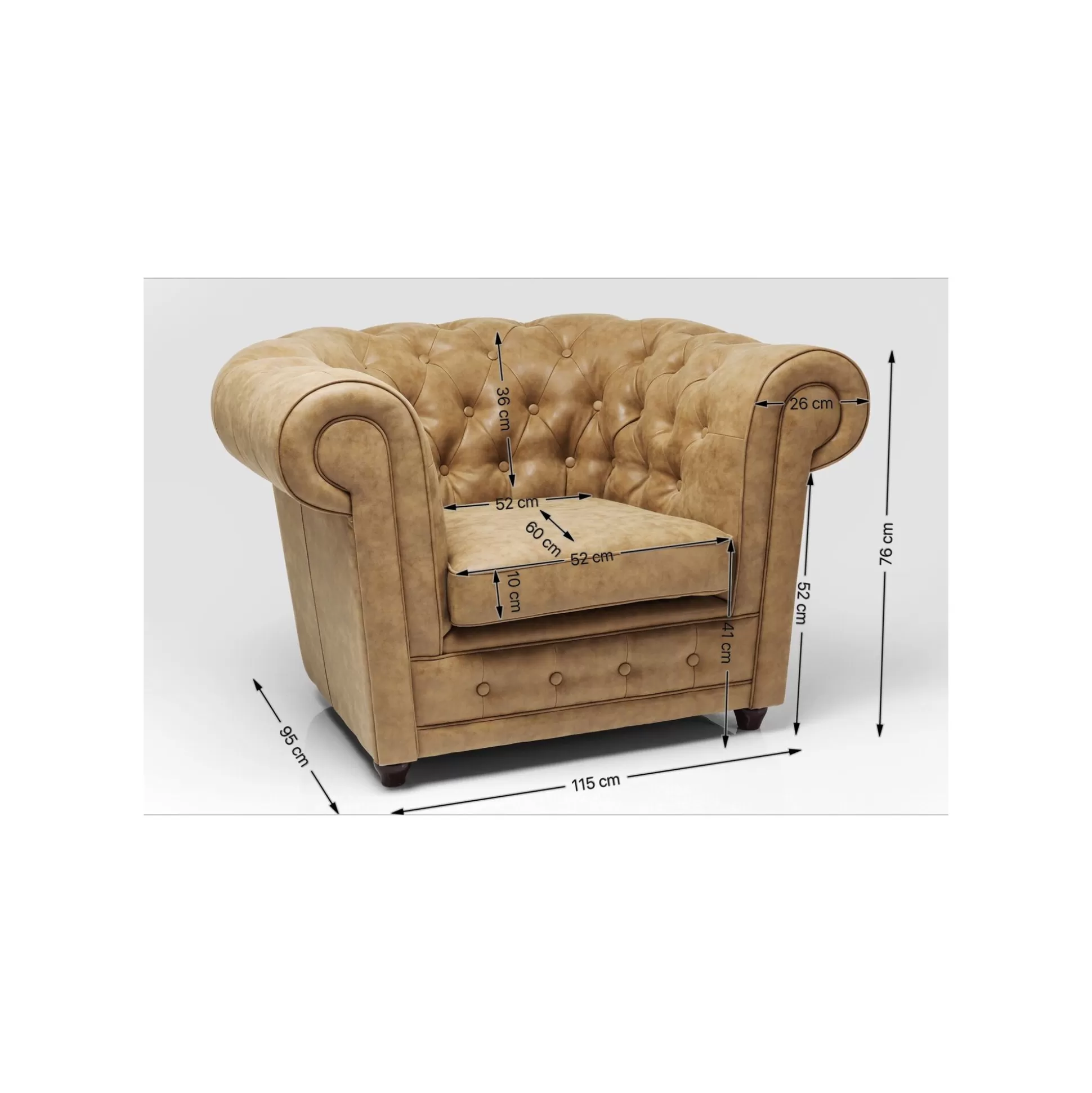 Fauteuil Oxford Vintage ^KARE Design Shop
