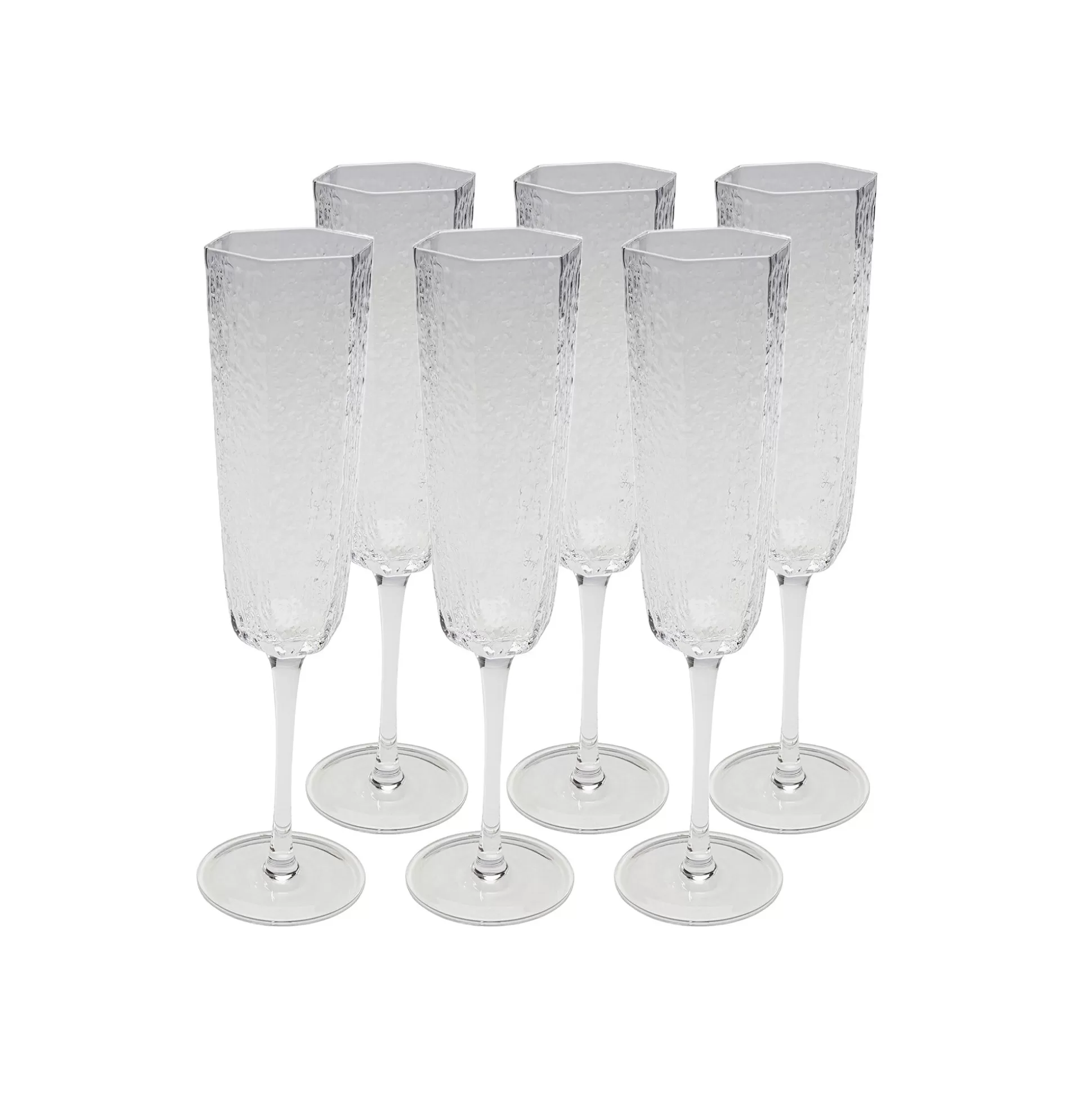 Flûtes à Champagne Cascata Set De 6 ^KARE Design Flash Sale