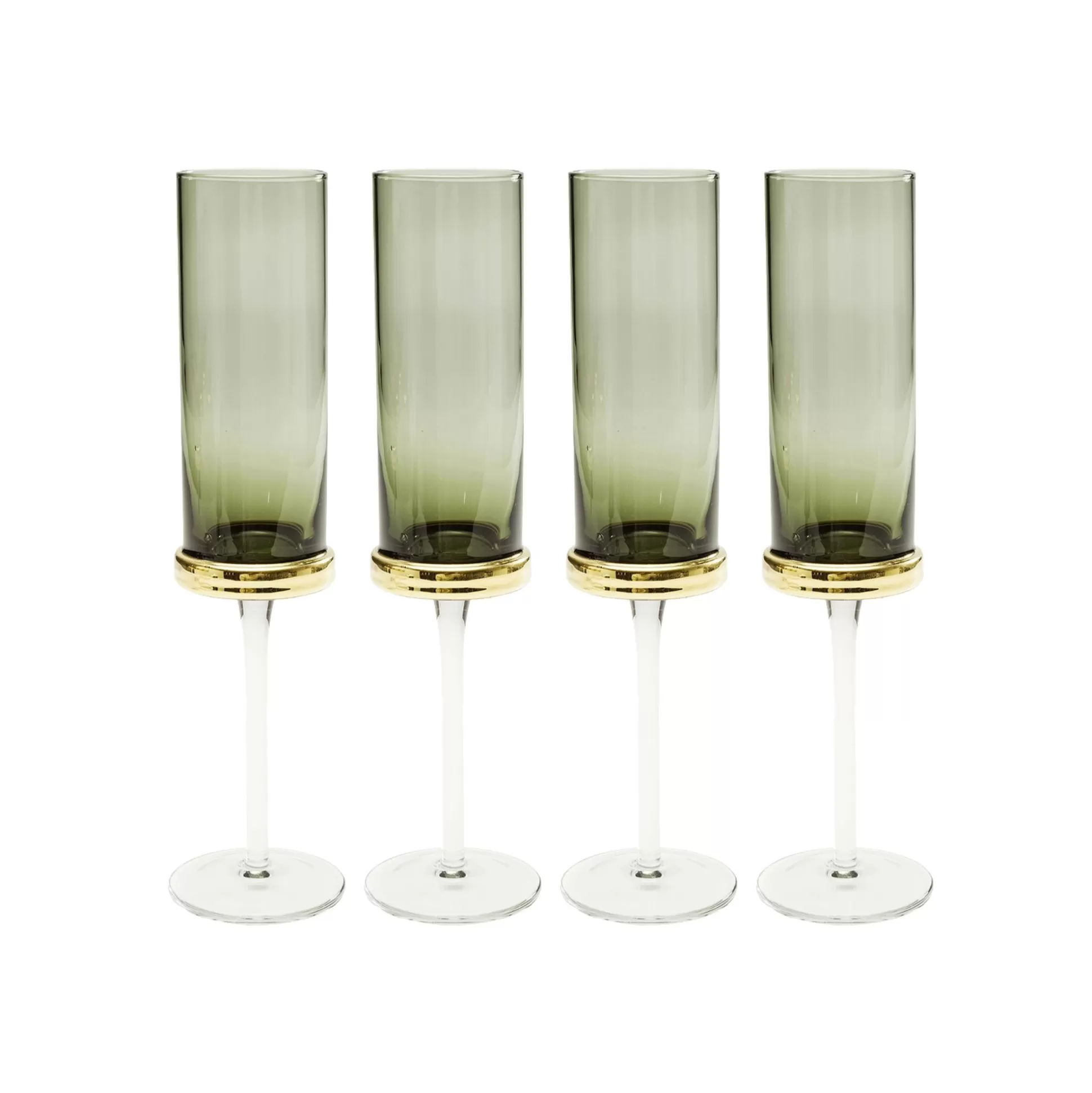 Flûtes à Champagne Innocent Fumé Set De 4 ^KARE Design Store