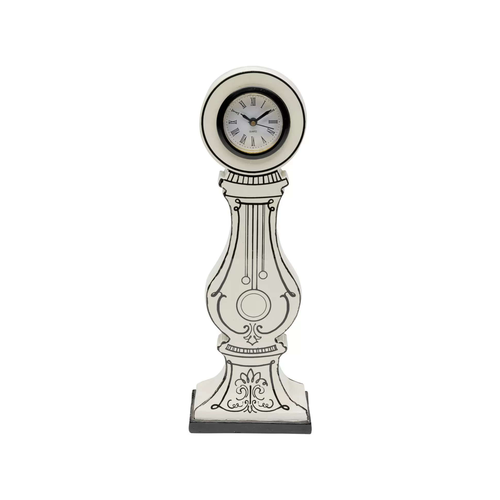 Horloge De Table Favola Blanche Et Noire ^KARE Design Clearance