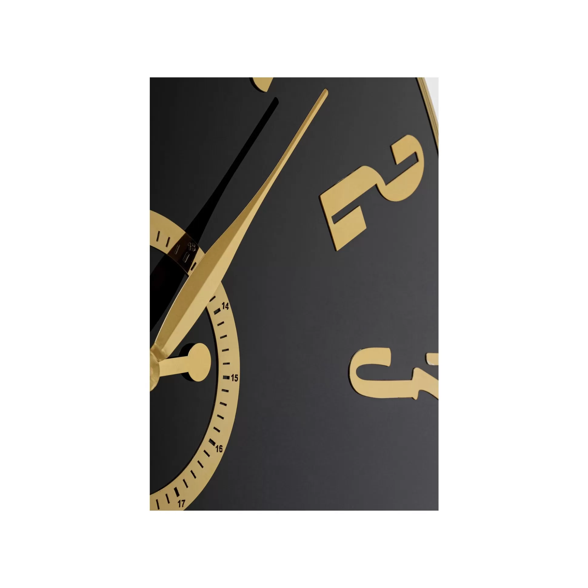 Horloge Murale Casino 76cm Noire Et Dorée ^KARE Design Best