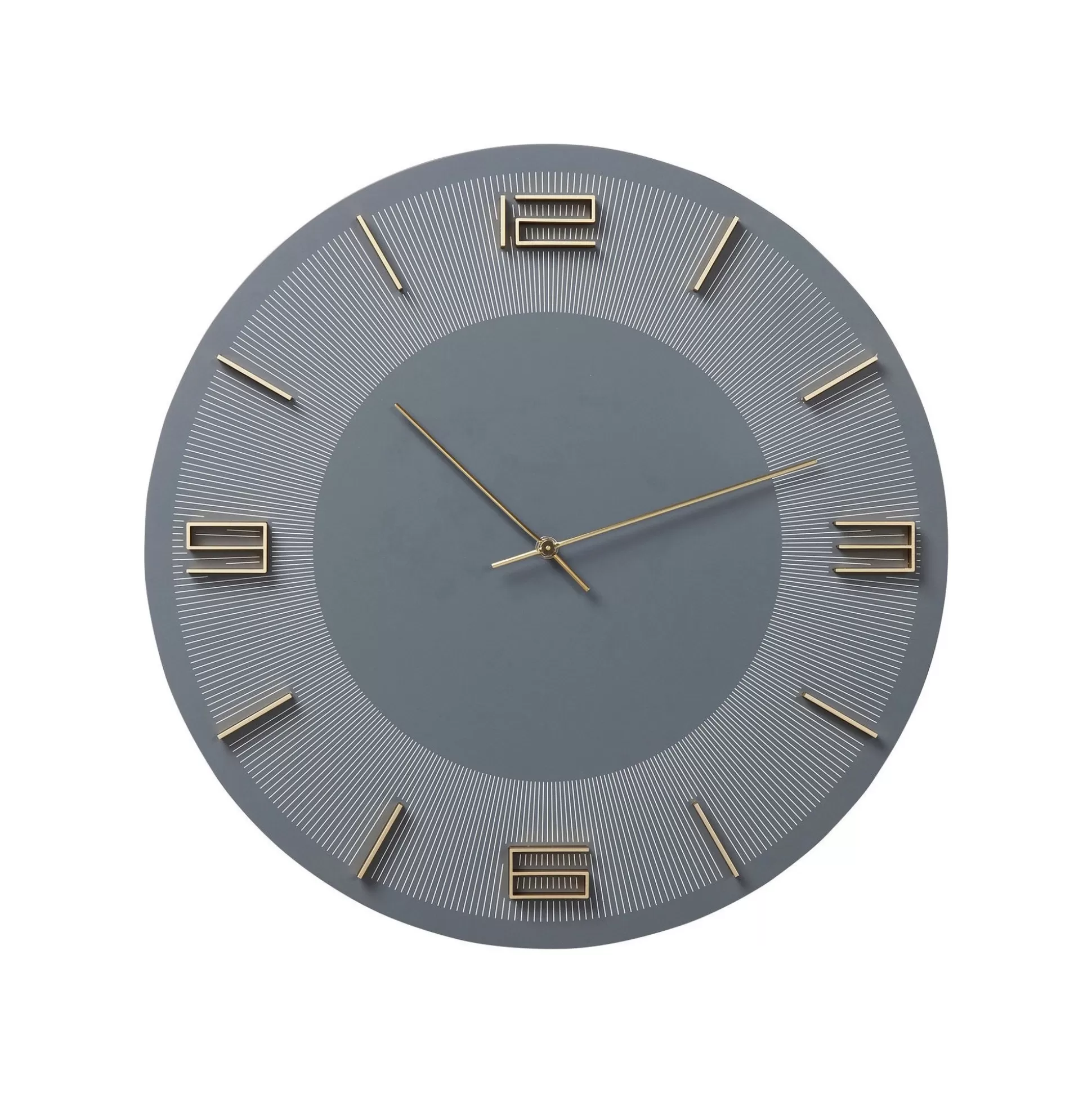 Horloge Murale Leonardo Grise Et Dorée ^KARE Design Outlet