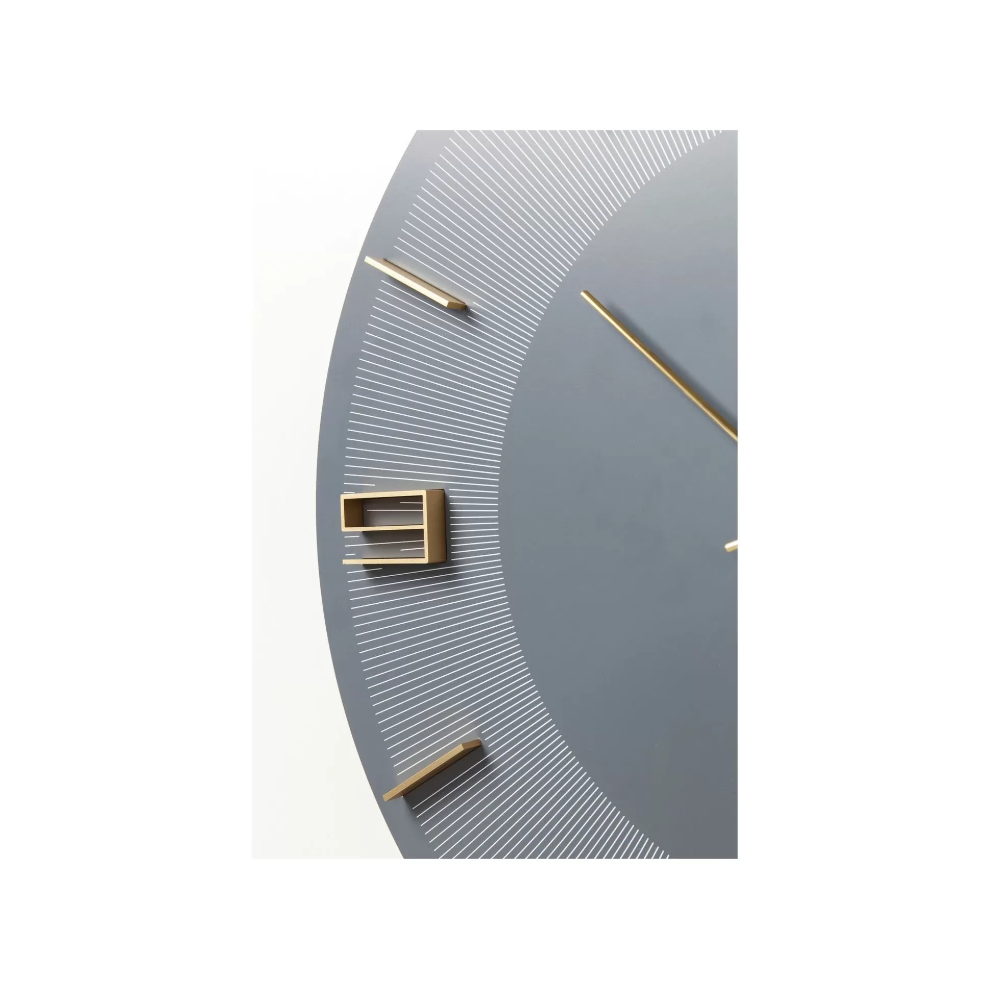 Horloge Murale Leonardo Grise Et Dorée ^KARE Design Outlet