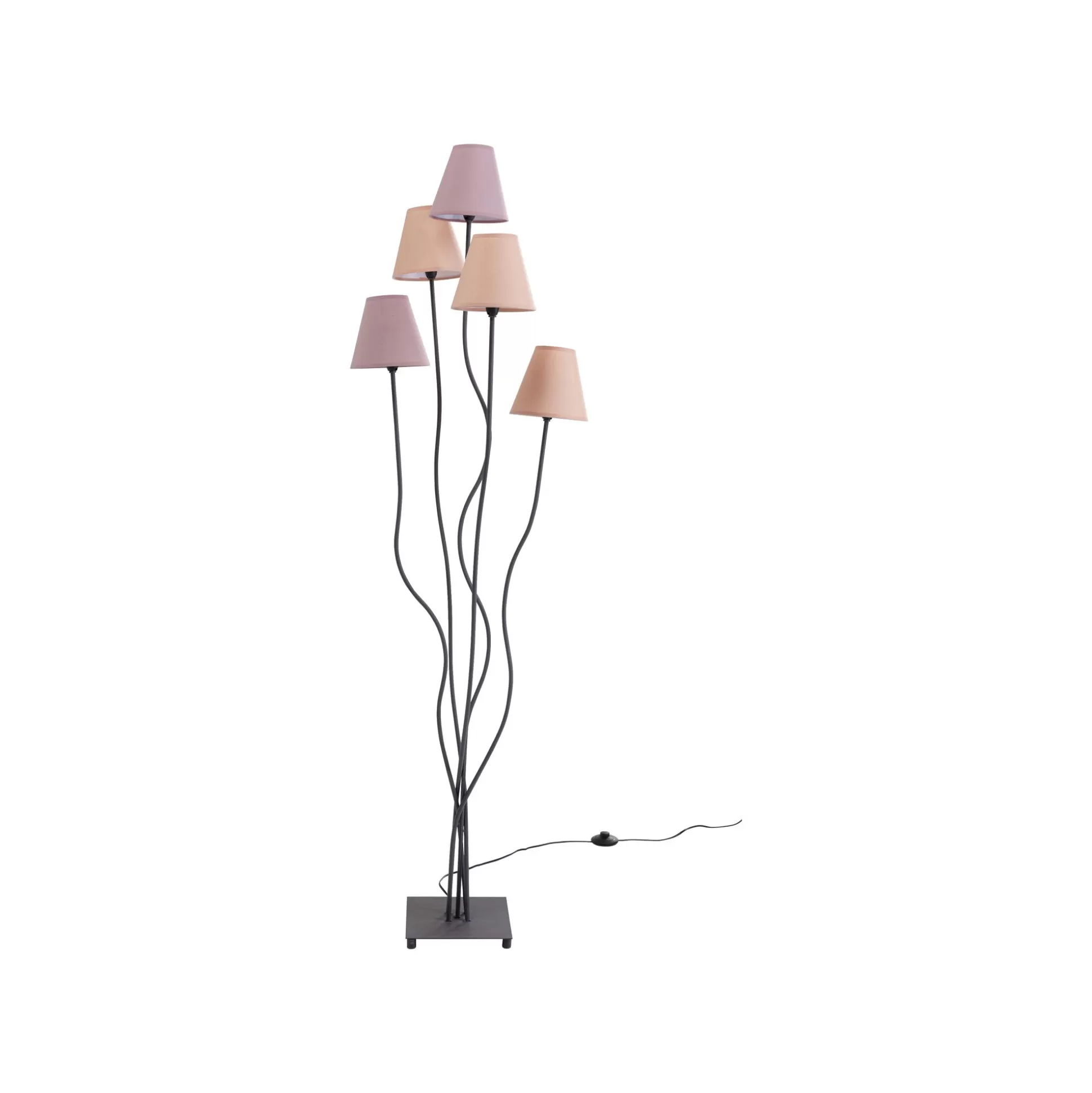 Lampadaire Flexible 5 Bras 163cm Rose ^KARE Design Shop