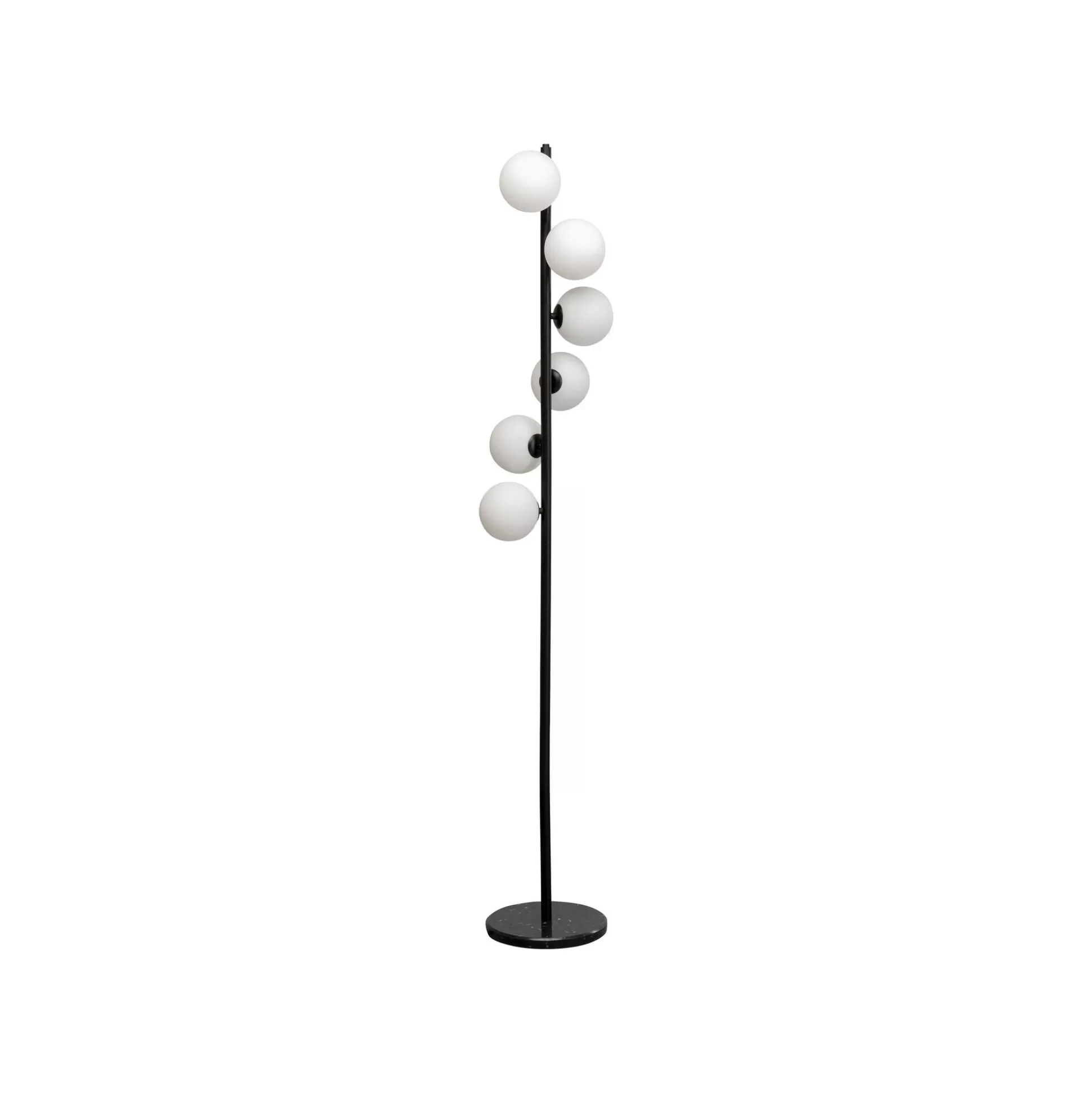 Lampadaire Scala Balls Milky 160cm Noir ^KARE Design Online