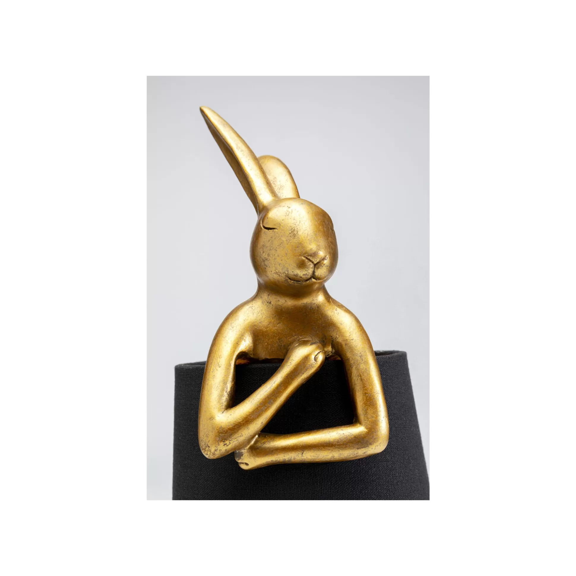 Lampe Animal Lapin Dorée Et Noire 50cm ^KARE Design Outlet