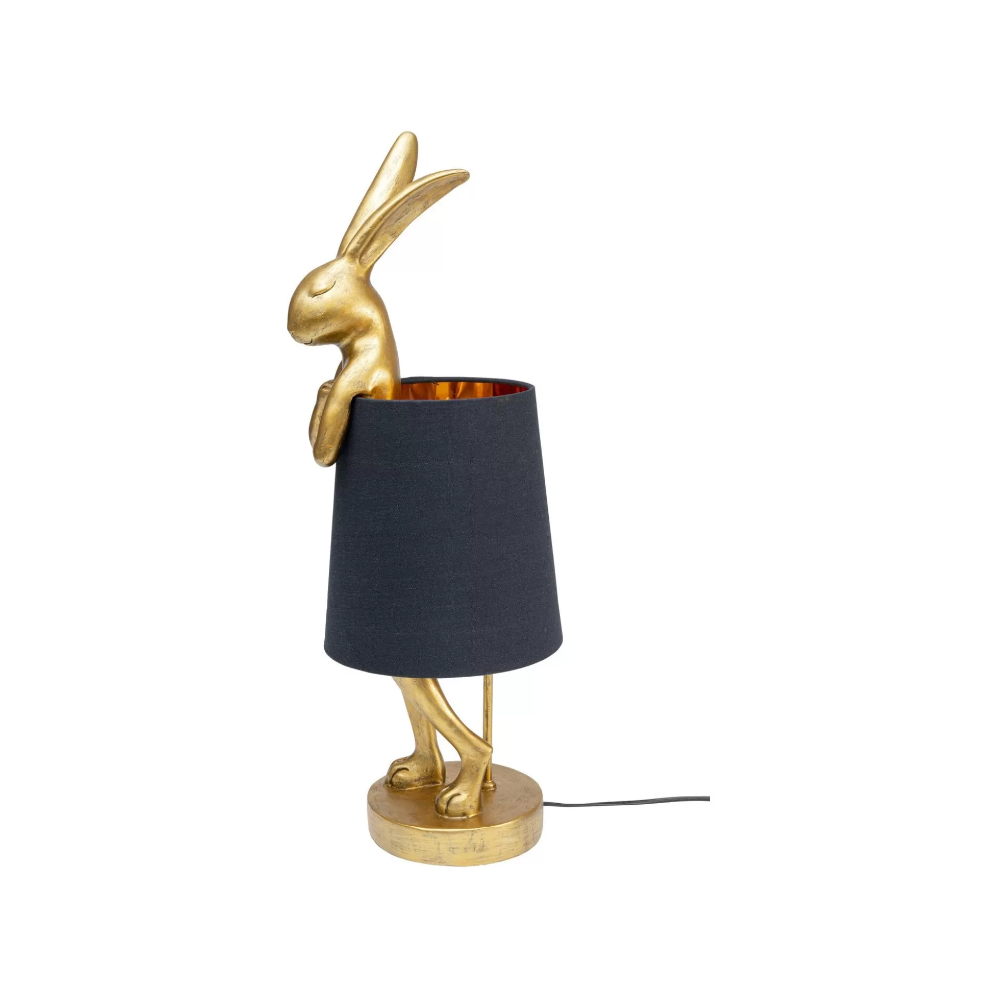 Lampe Animal Lapin Dorée Et Noire 68cm ^KARE Design Best